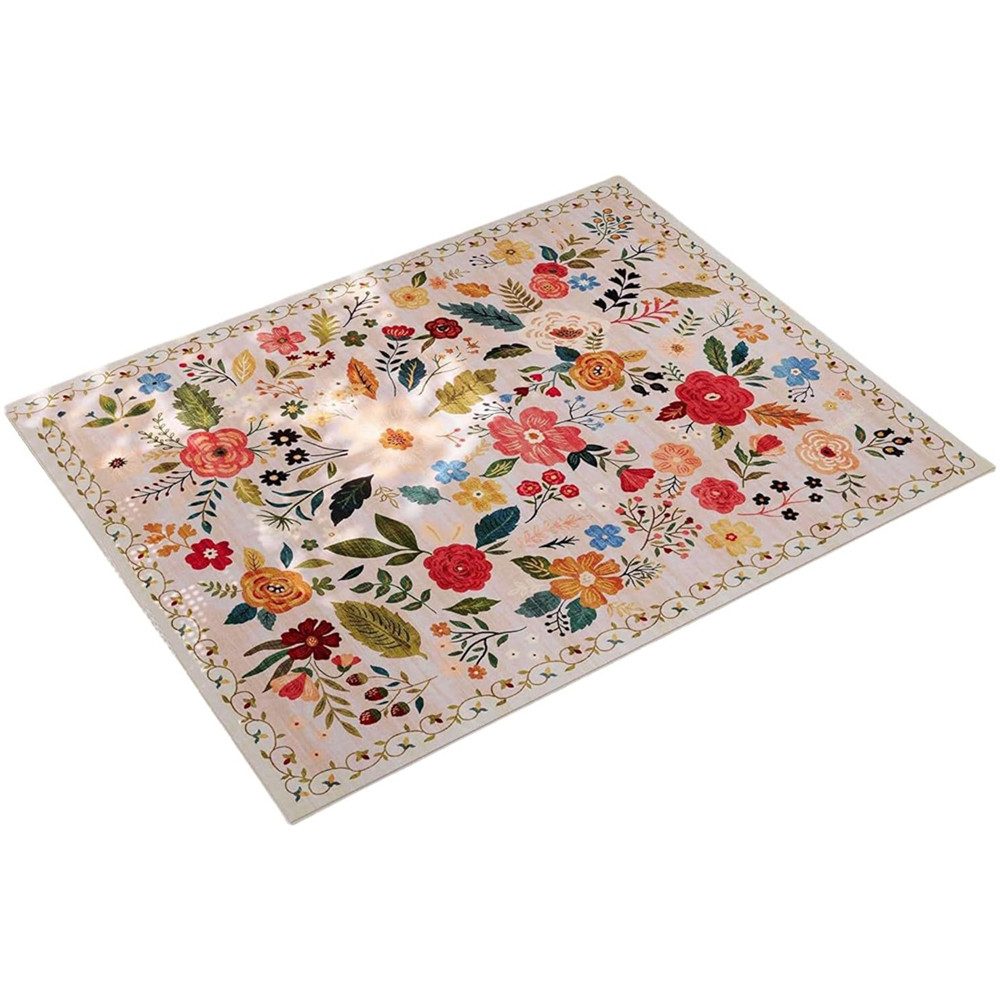 Minicloss Fußmatte Boho Fußmatte für Innenbereich – Rutschfester Teppich mit Blumenmuster, Ideal für Eingangsbereich, Küche, Haustür, Kinderzimmer