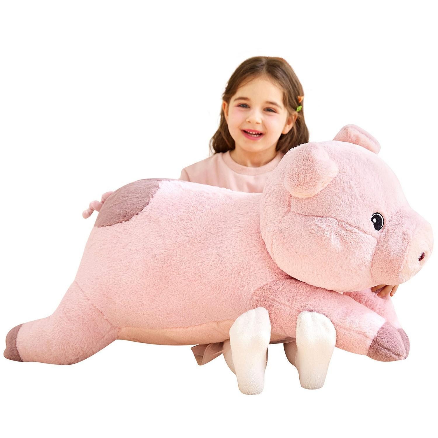 LuxusKollektion Kuscheltier Stofftier Kuscheltier 78cm Plüsch Geschenk Kinder Schwein (1-St)