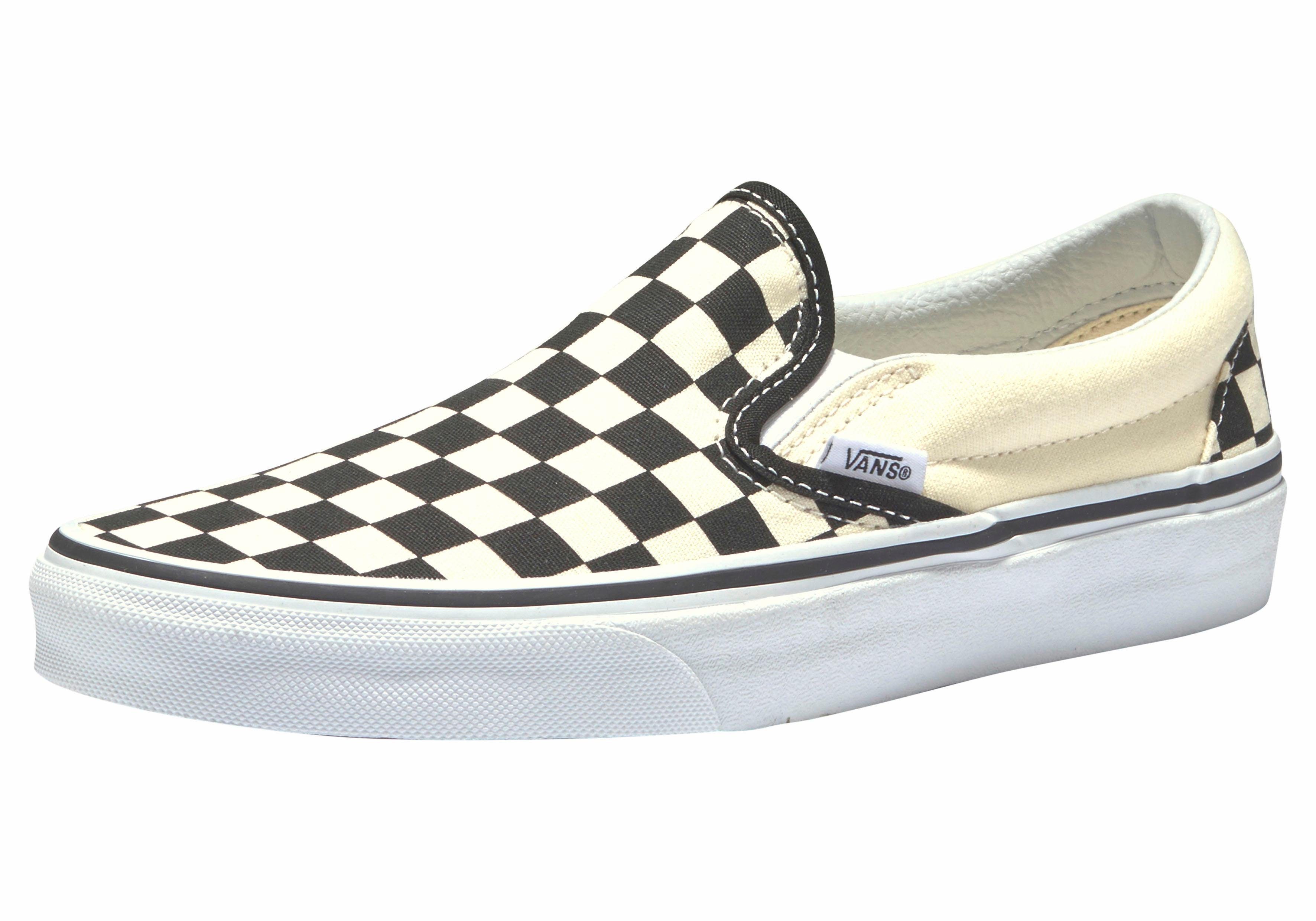 Vans Checkerboard Classic Slip-On Slip-On Sneaker aus textilem Canvas-Material