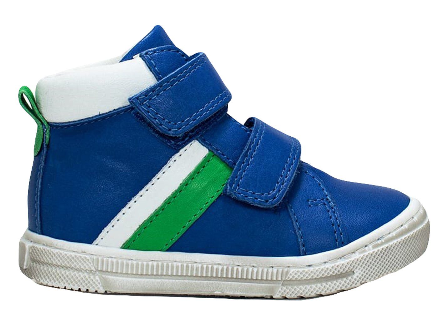 Telyoh Telyoh Sneaker Jungen Halbschuh Y00877 mit Klett Leder Blau Grün Sneaker
