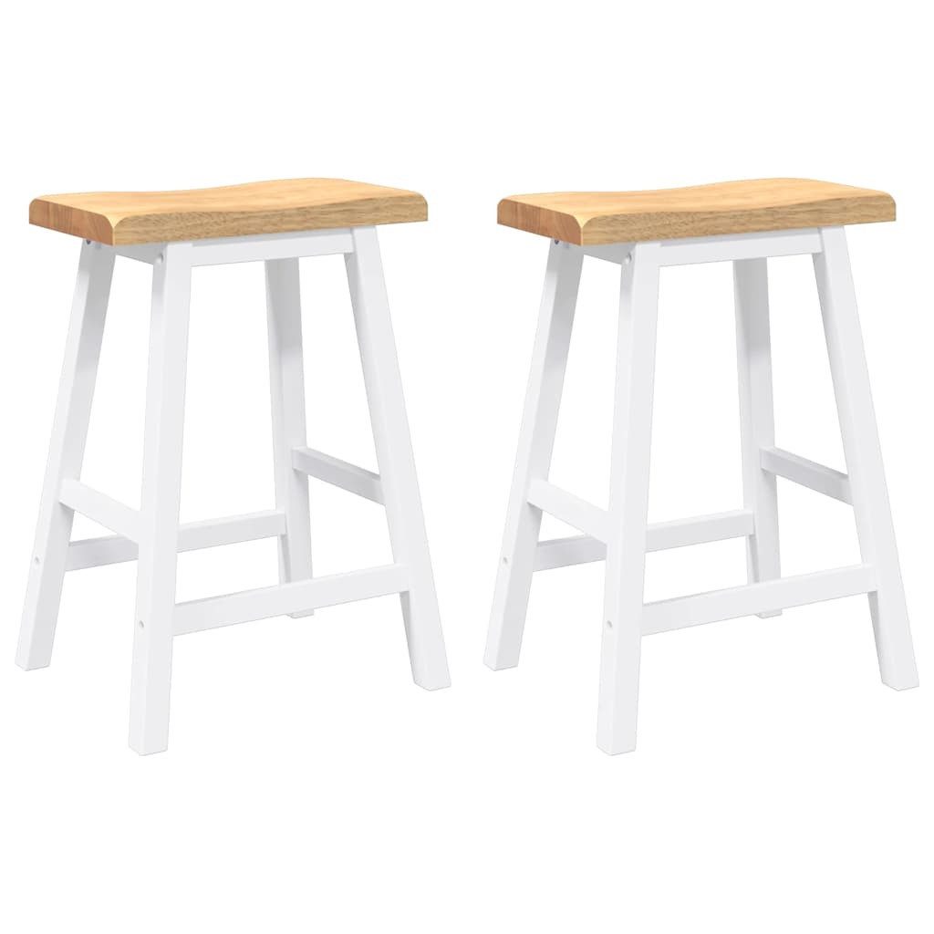 vidaXL Barhocker Barhocker 2 Stk. Weiß günstig online kaufen