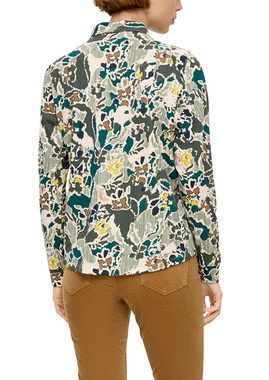 s.Oliver Langarmshirt Bluse aus Baumwollstretch