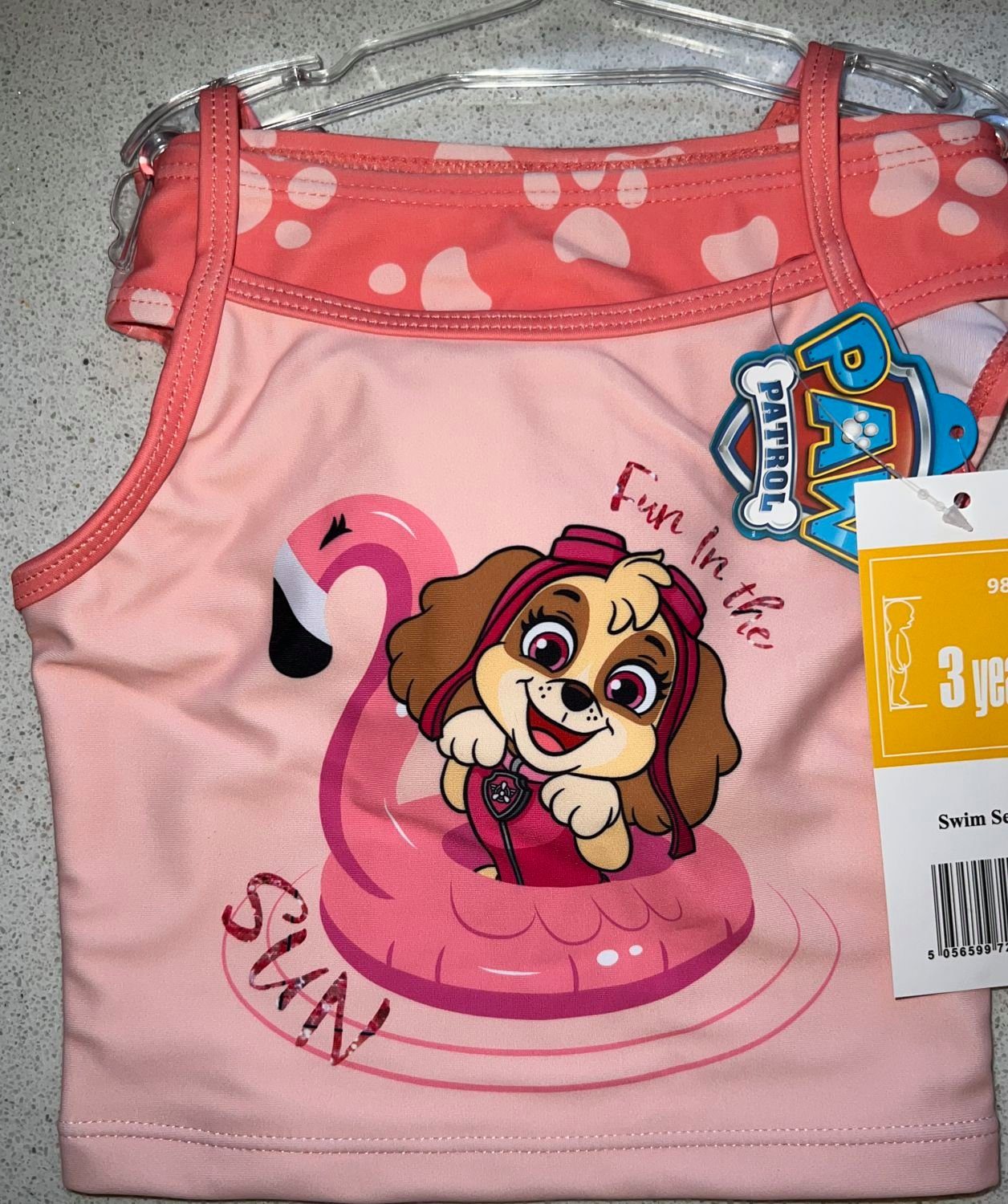 PAW PATROL Badeanzug Paw Patrol Mädchen Bade Set 2 Teiler Badeanzug