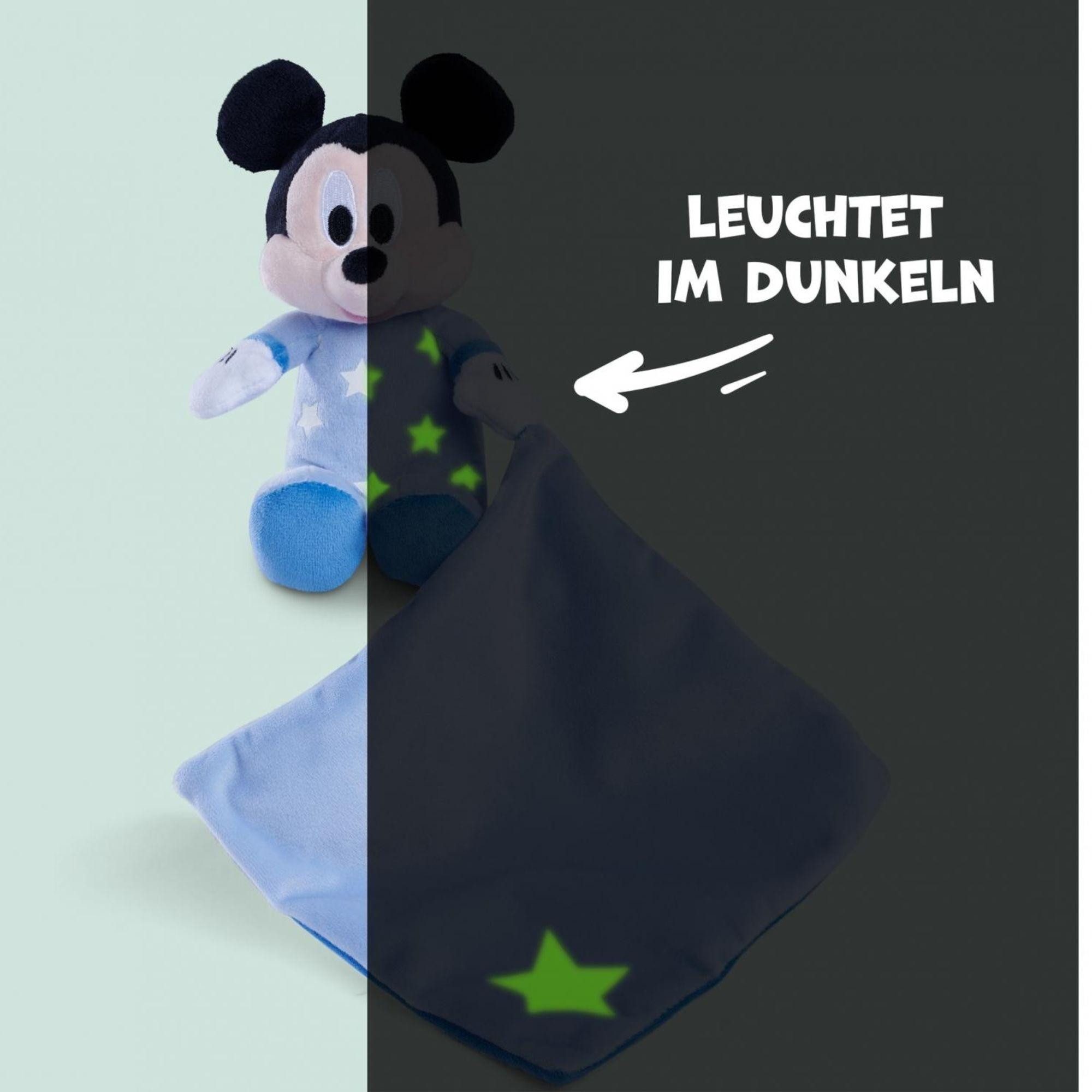 SIMBA Schmusetuch Schmusetuch Mickey (Glow in the Dark) 35cm - Disney