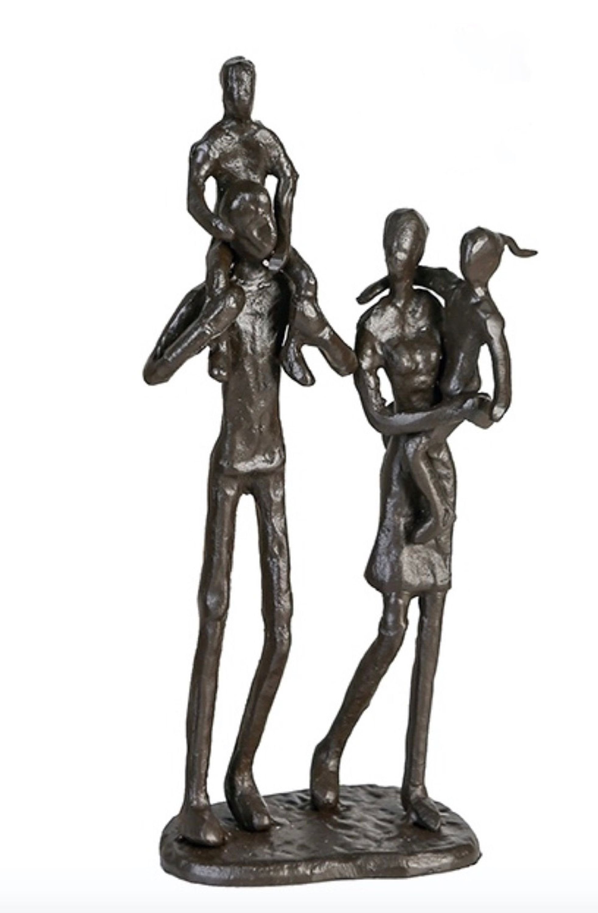 GILDE Dekoobjekt, Themen Figur Skulptur mit Spruch und Weisheit WO UNSERE FAM. € 34,95