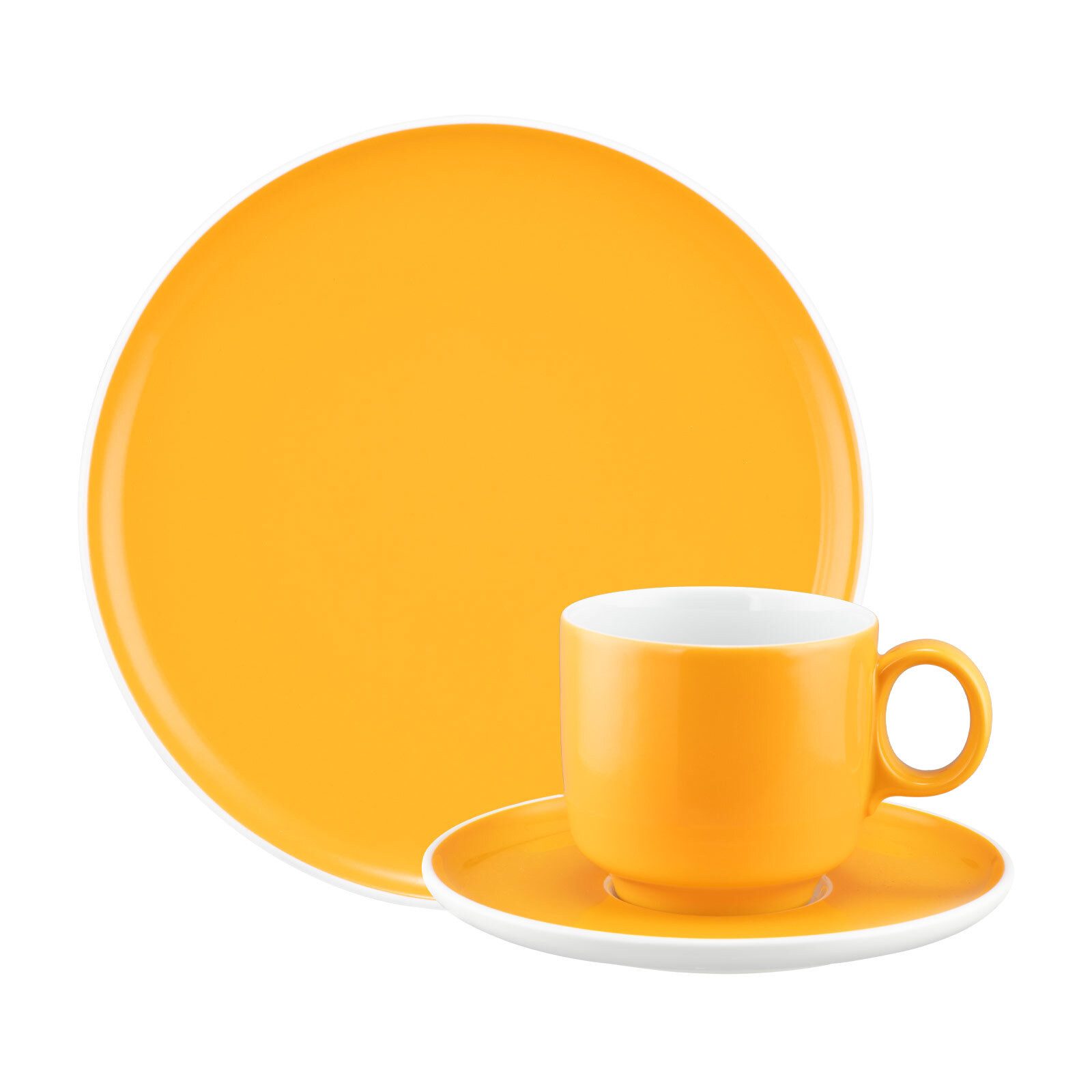 Seltmann Weiden Kaffeeservice Sento Home Pure Colors Kaffeeservice 18-tlg. (18-tlg), 6 Personen, Porzellan