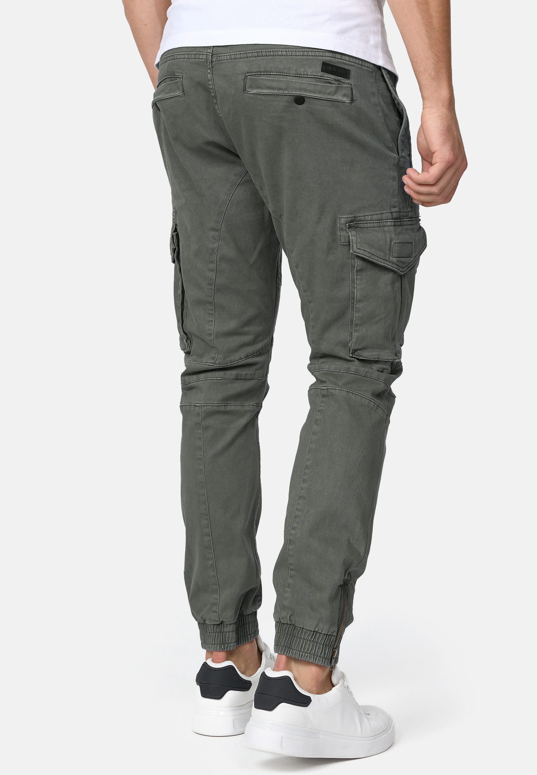 Indicode Cargohose Herren Alex Cargo Hose Herrenhose mit 6 praktischen Taschen
