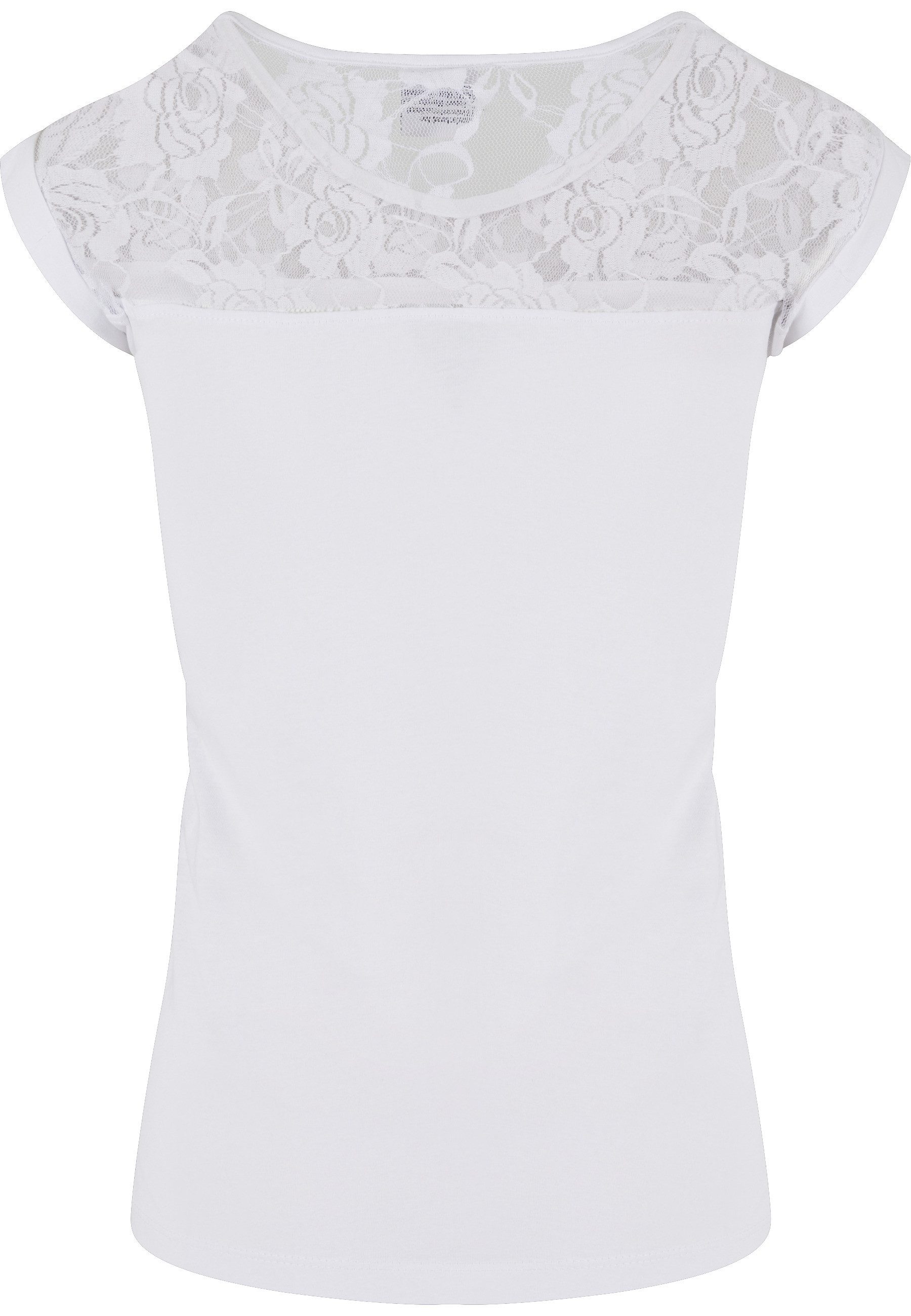 URBAN CLASSICS Kurzarmshirt Urban Classics Damen Ladies Top Laces Tee (1-tlg)