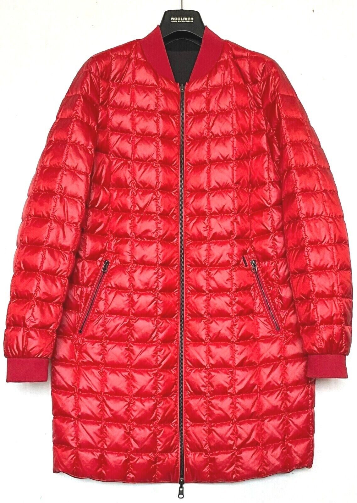 WOOLRICH Langjacke Woolrich Damen Jacke, Woolrich W.S Reversible Long Jacket, Reversibel.