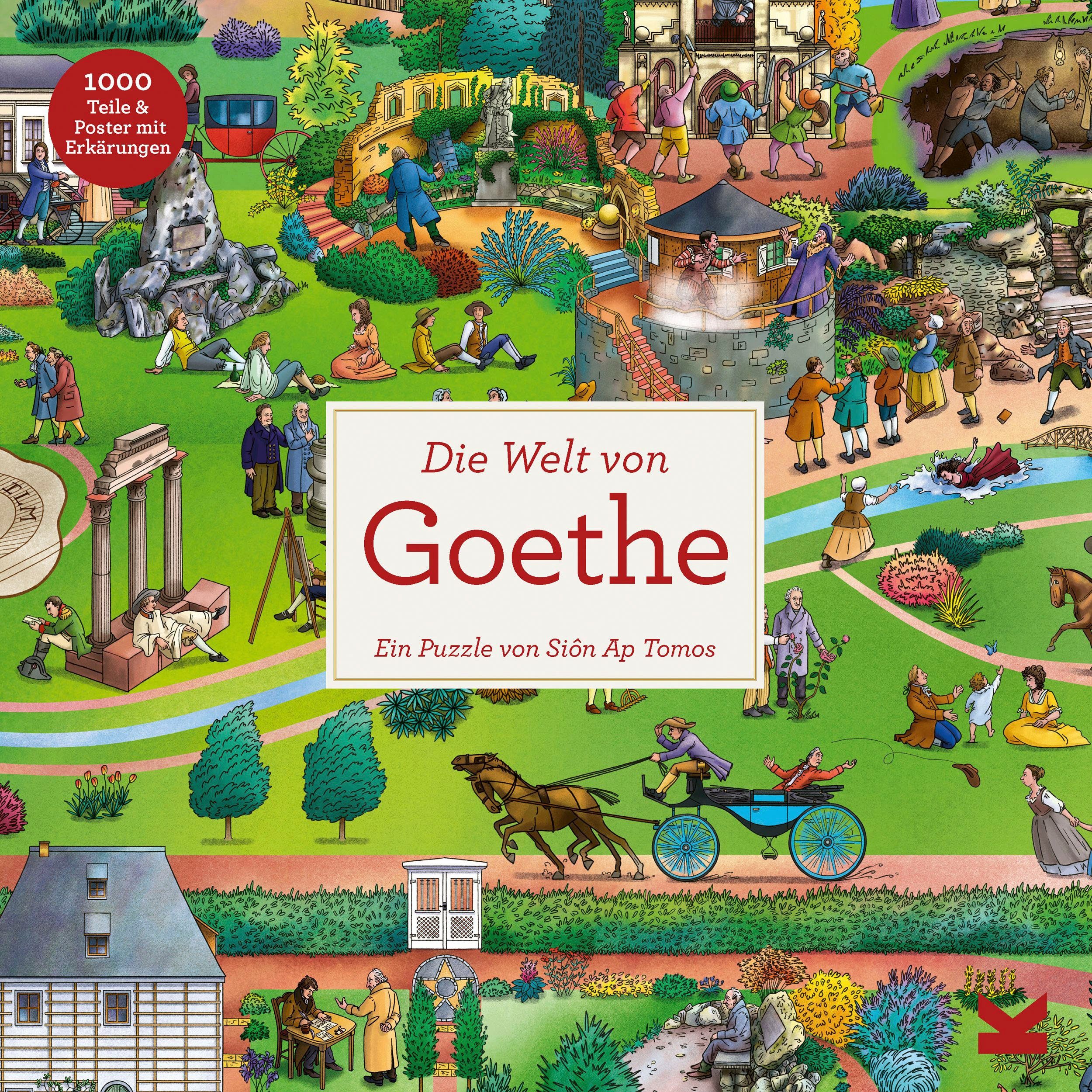 Laurence King Puzzle Die Welt von Goethe, 1000 Puzzleteile, Made in Europe