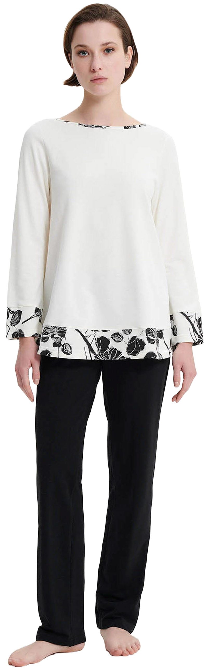 Vamp Schlafanzug VAMP lingerie (Set, 2 tlg., 2-teilig) Damen Schlafanzug 2-teilig Pyjama Baumwolle innen angeraut Interlock