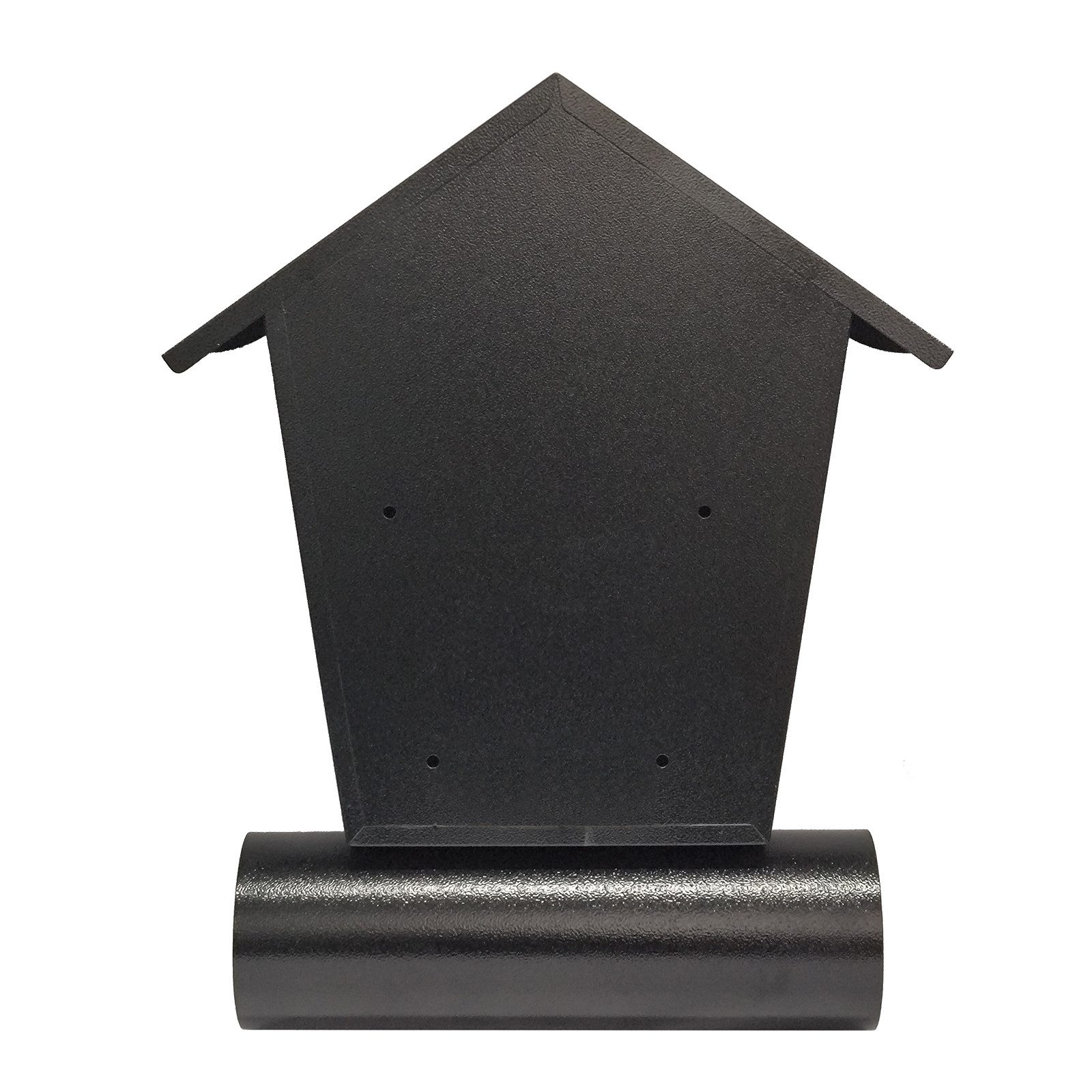 HTI-Living Briefkasten Briefkasten Amin Schwarz mit Zeitungsrolle (Stück, 1-St., 1 Briefkasten), mit Spitzdach zur Wandmontage