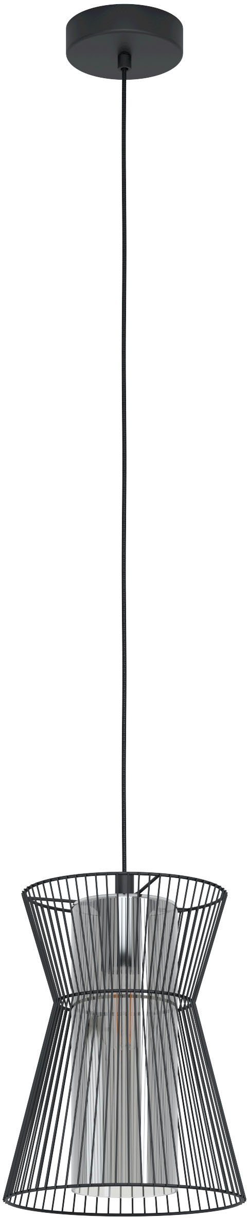 EGLO Hängeleuchte MASETA, Leuchtmittel wechselbar, ohne Leuchtmittel, Hängeleuchte aus Stahl - exkl. E27 - 40W