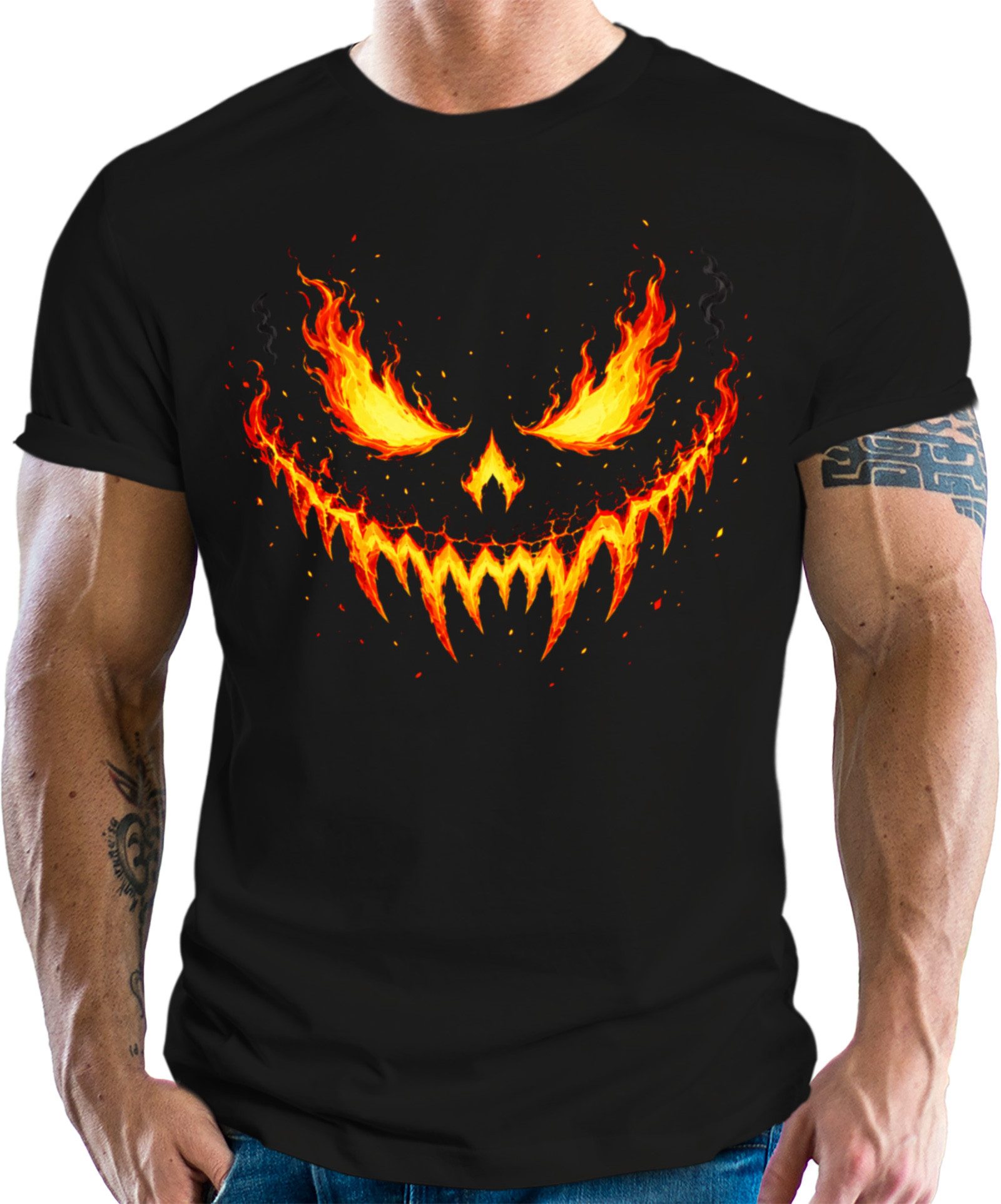 LOBO NEGRO® T-Shirt für Halloween und Karneval