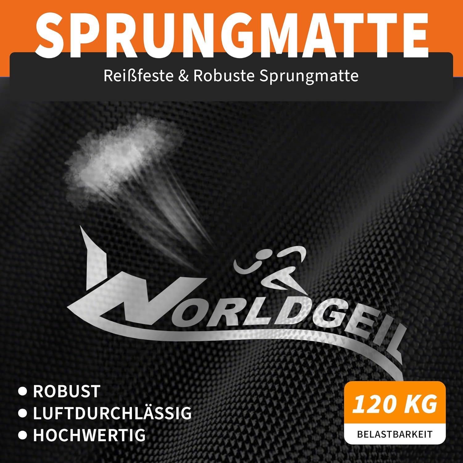 Nettlife Fitnesstrampolin klappbar Mini Trampolin höhenverstellbarem Griff bis 150 kg, Indoor Trampolin für Erwachsene & Kinder Sportgeräte für Zuhause