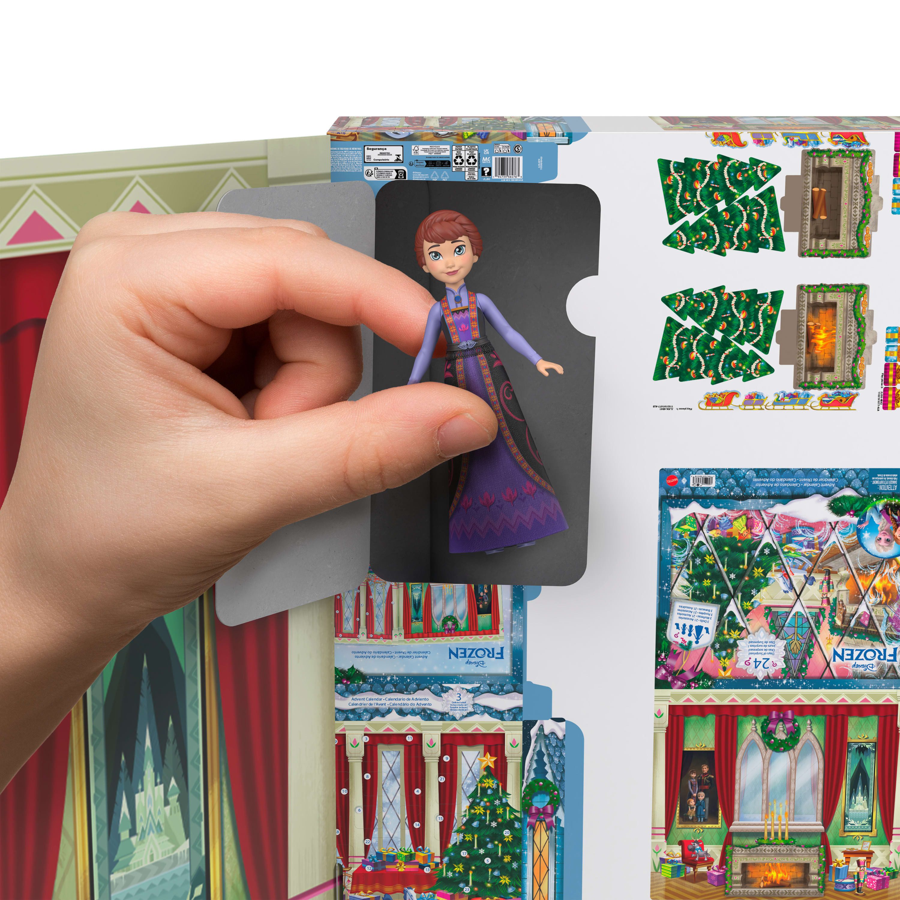 Mattel® Spielzeug-Adventskalender Disney Die Eiskönigin Kleine Puppen Adventskalender – Bild 5 von 5