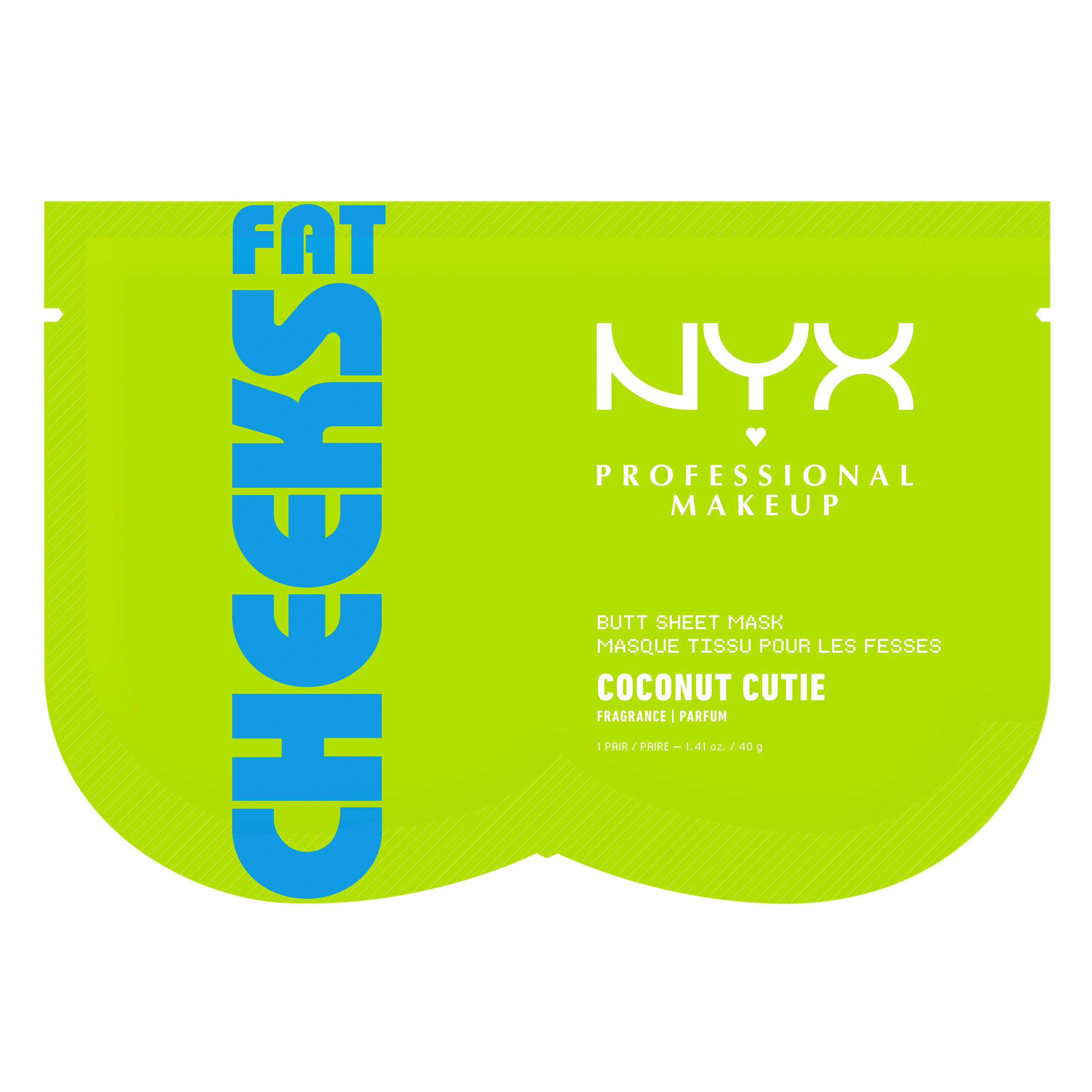NYX PROFESSIONAL MAKEUP Tuchmaske FAT CHEEKS PO-TUCHMASKE, beruhigende, ultra-hydrierende Tuchmaske