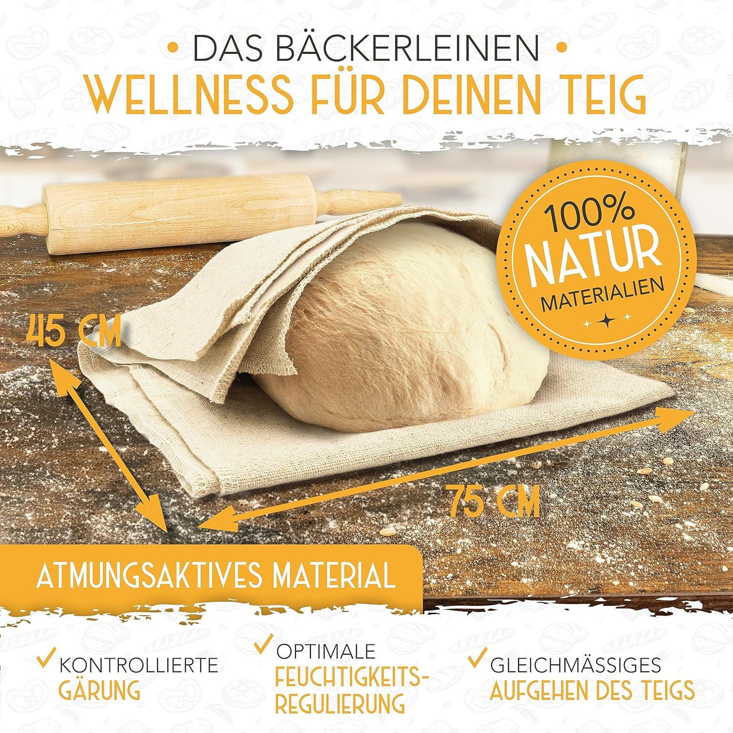 Krustenzauber Brotbackform KRUSTENZAUBER Gusseisen Topf zum Brotbacken & andere Brotbackformen