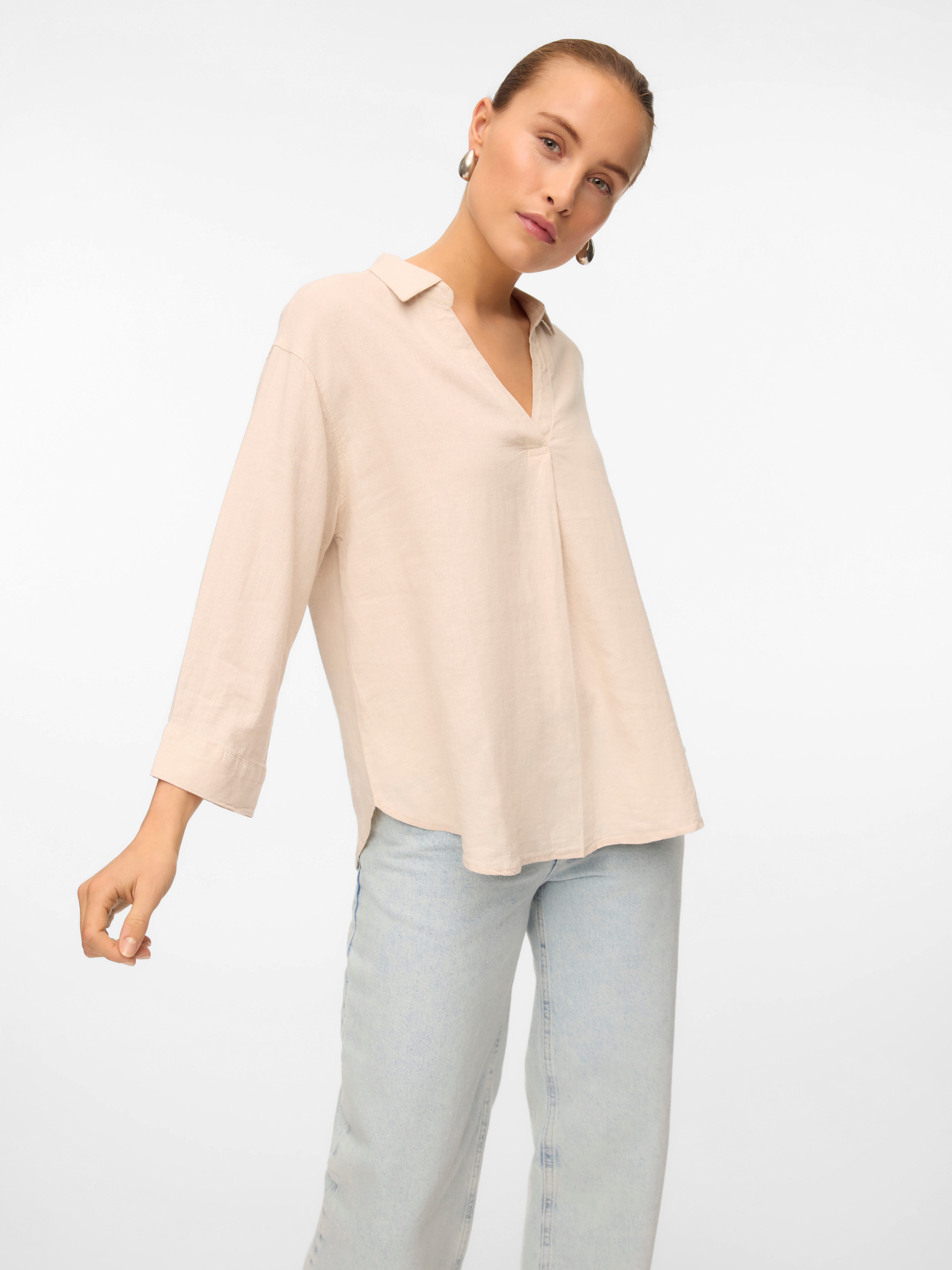 Vero Moda Shirtbluse VMLINN 3/4 TOP günstig online kaufen
