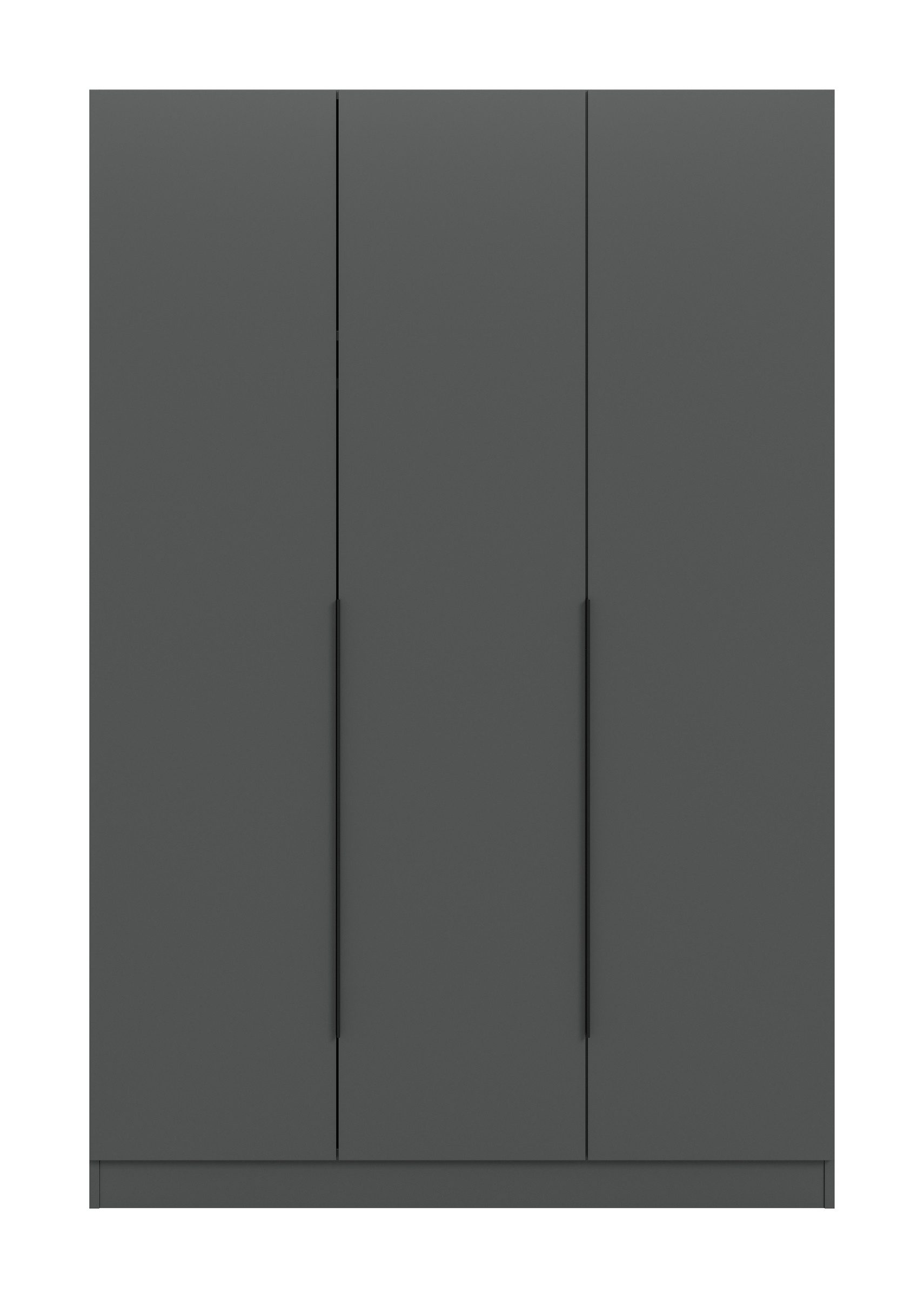 freiraum Kleiderschrank Kleiderschrank >Kopenhagen< in Anthrazit - 240x181x52cm (BxHxT) in Anthrazit - 120x181x52cm (BxHxT)