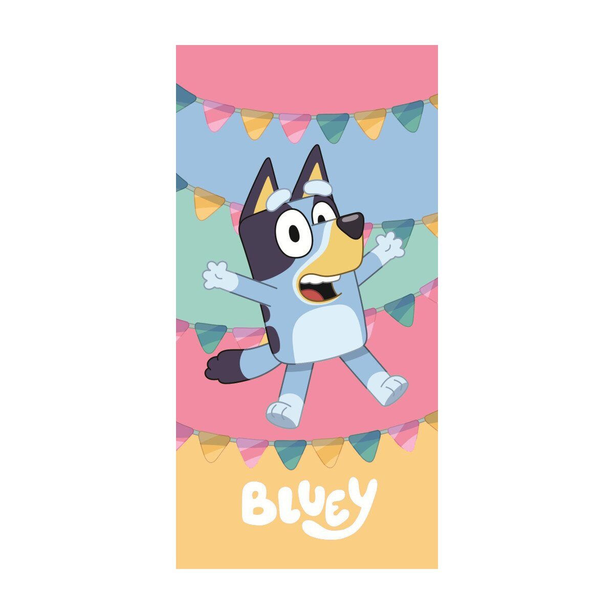 Bluey Badetücher Bluey Parade Strandtuch 70x140cm, 100% Baumwolle (1-St)