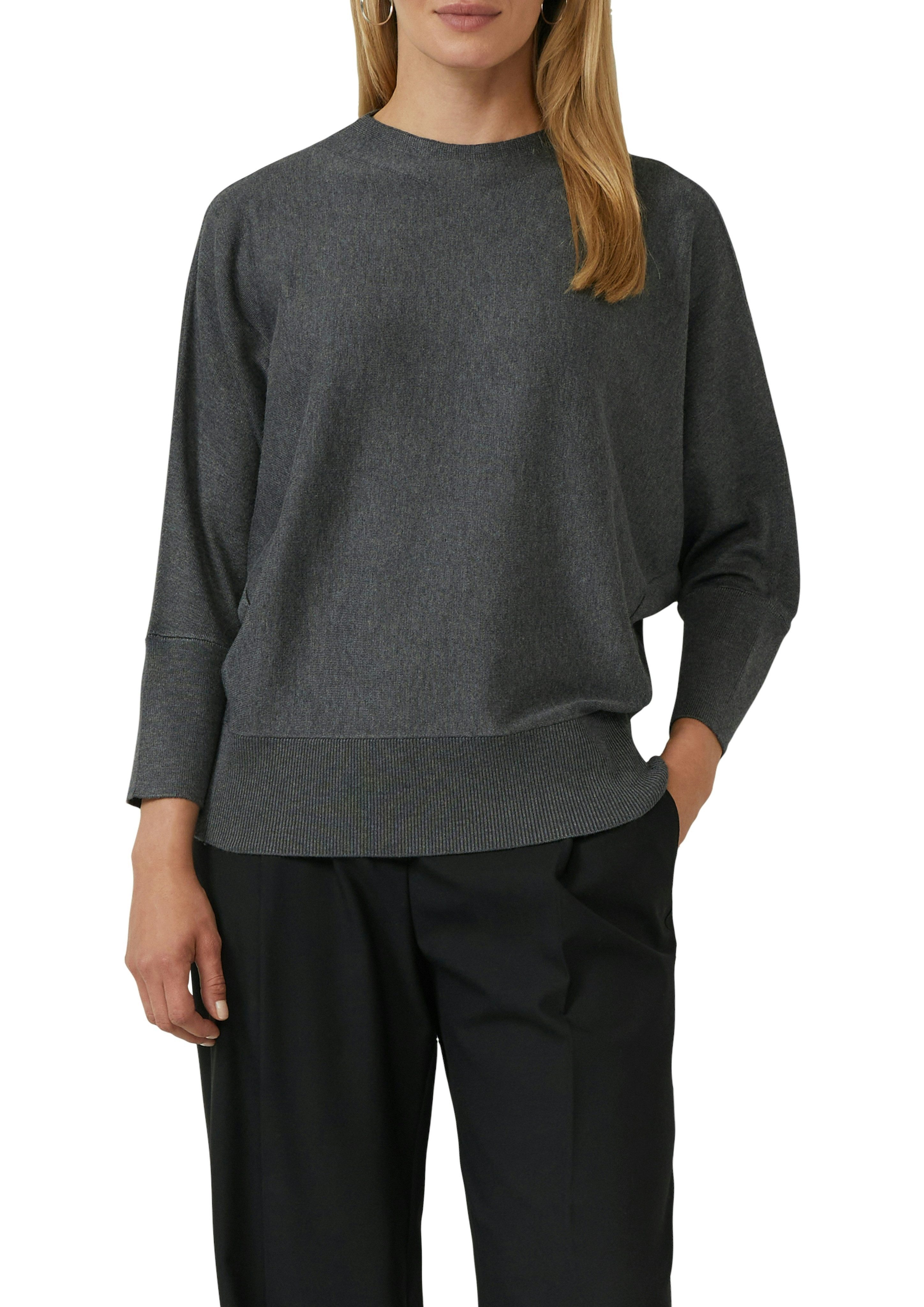 s.Oliver BLACK LABEL Strickpullover mit Fledermausärmeln