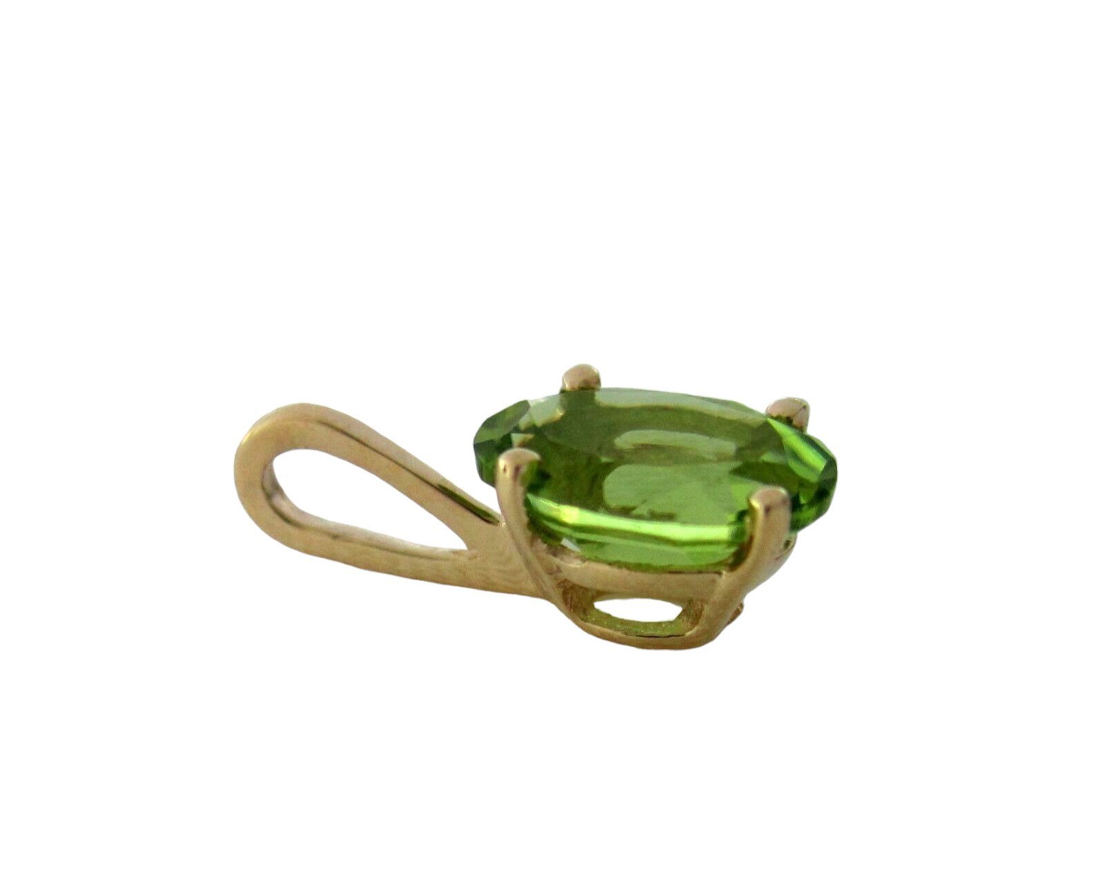 NICEANDnoble Kettenanhänger 585er Gelbgold Kettenanhänger 0,79 Peridot ct