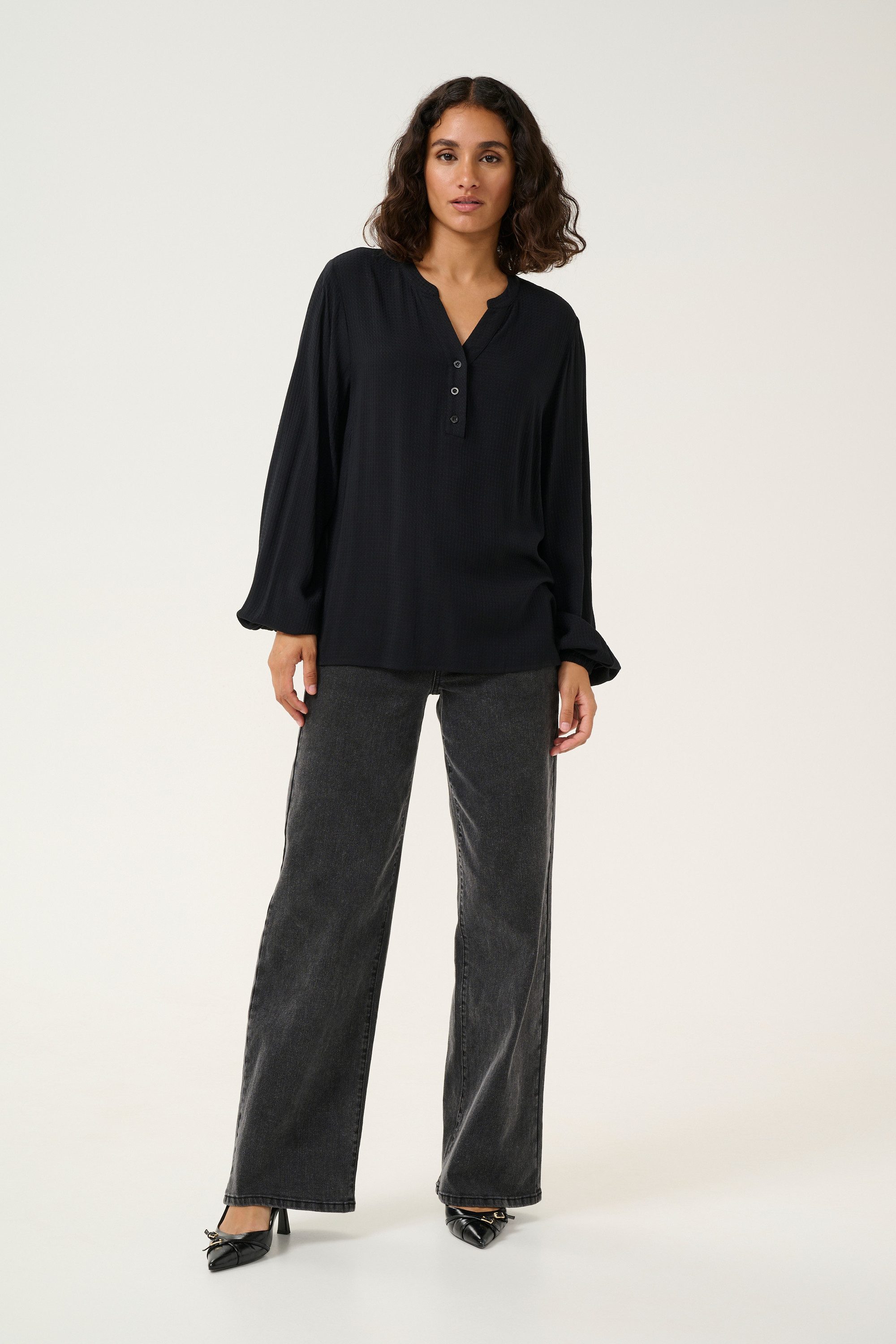 KAFFE Langarmbluse Langarm-Bluse KAmathilde günstig online kaufen