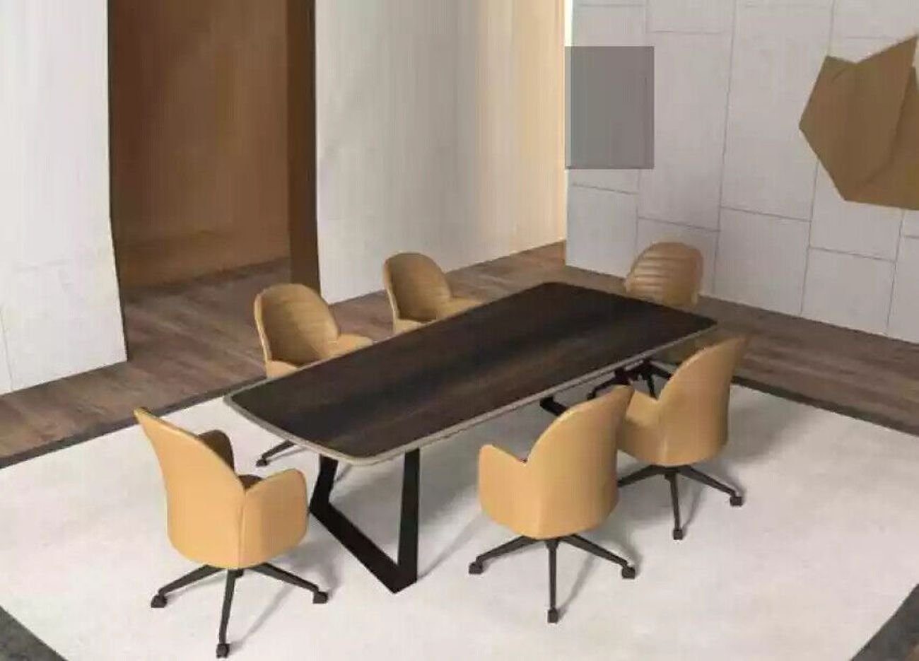 1x nur Design Konferenztisch (1-St., Made Konferenztische in Europa Einrichtung JVmoebel Besprechungs Tisch), Tische Büromöbel