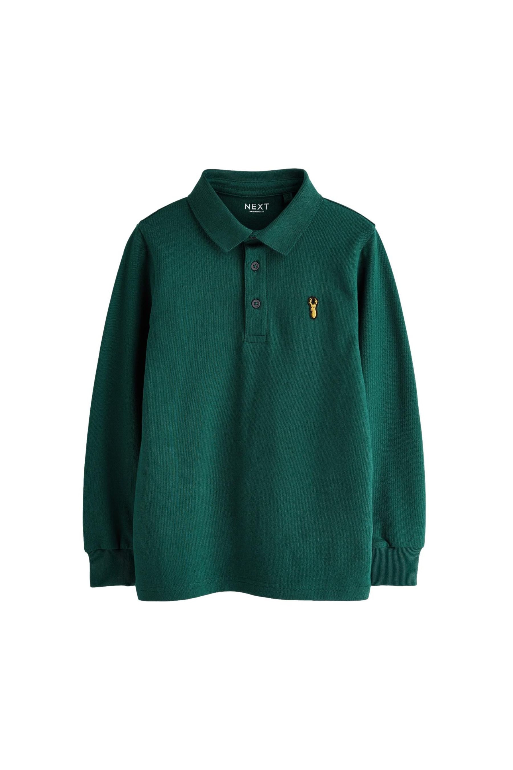 Langarm-Poloshirt Langärmeliges Polo-Shirt