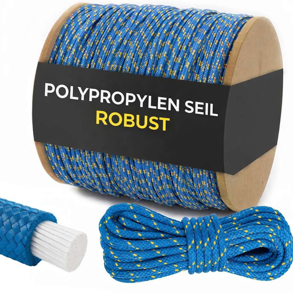 ART TWIST HOME Polypropylenseil geflochten Kern 3-20mm wasserfest UV-beständig Seil, PP-Seil schwimmfähig Garten Boot Bau DIY Industrie Transport