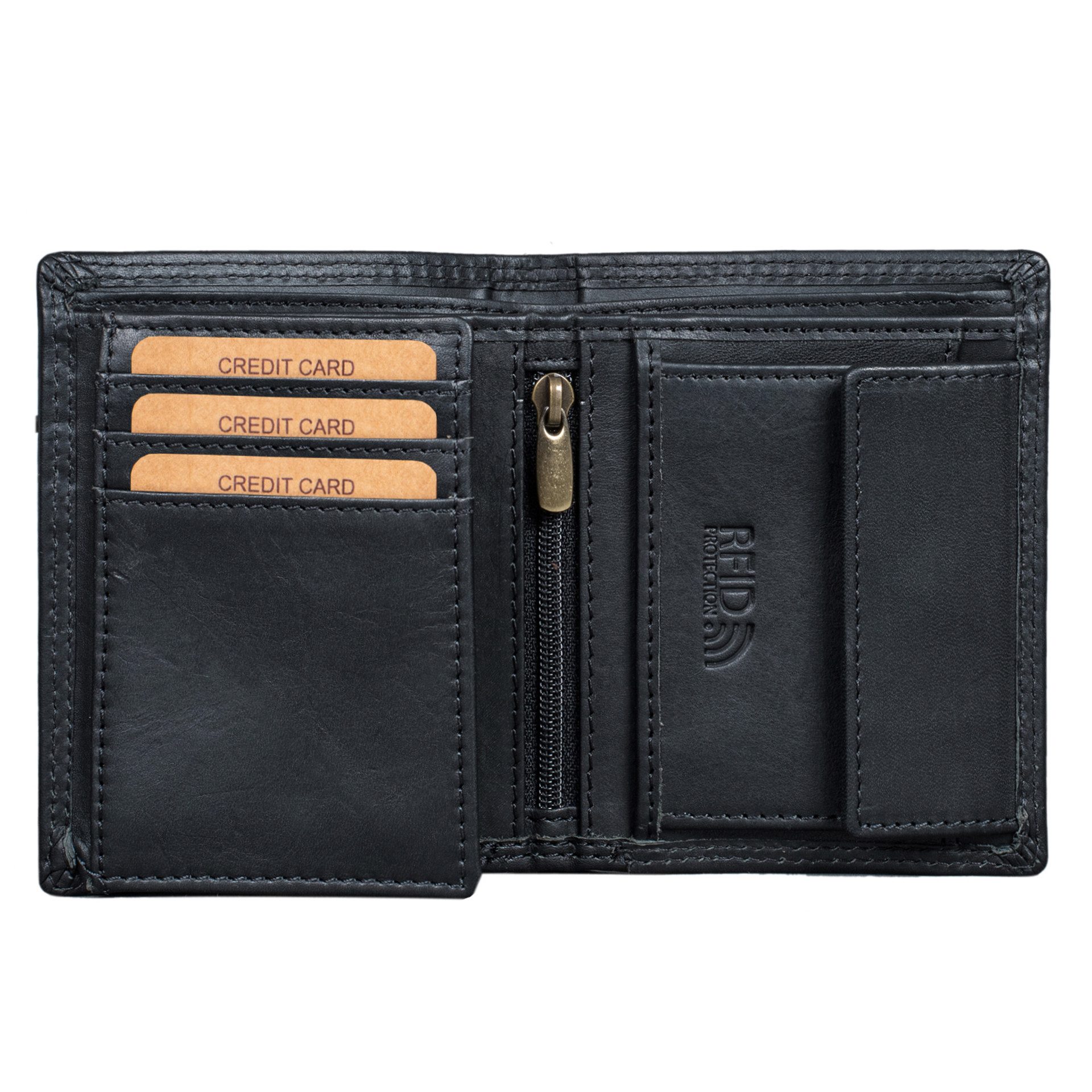 Benthill Geldbörse Herren Klein Echt-Leder Portemonnaie RFID Slim Gelbeutel günstig online kaufen