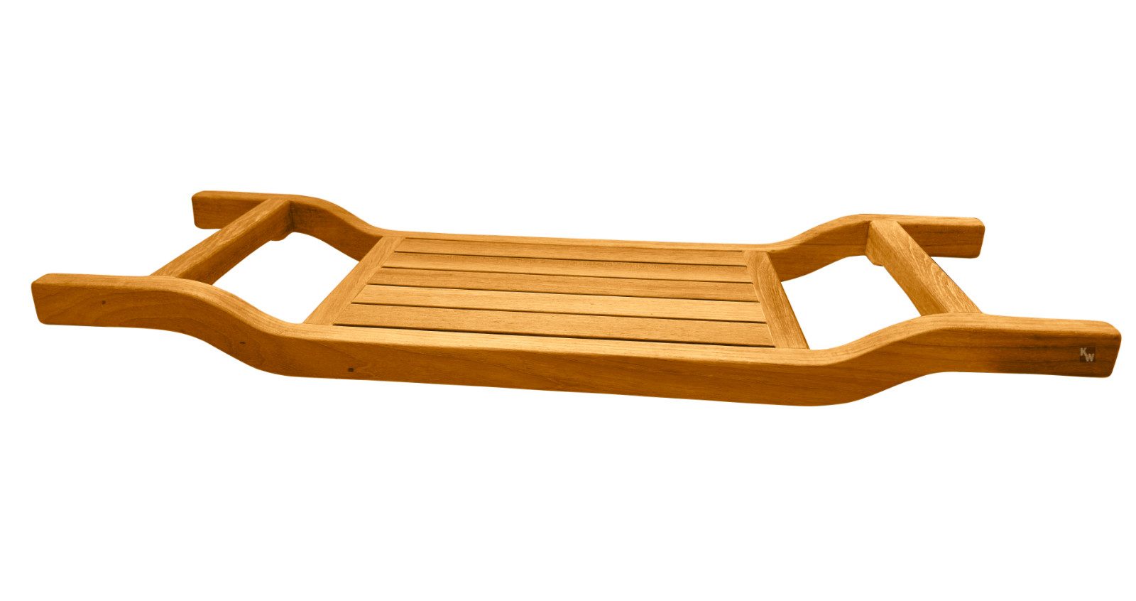 Kai Wiechmann Badewannenablage Wannentablett Holz Cara, Premium Holz Tablett für Badewannen aus Teak