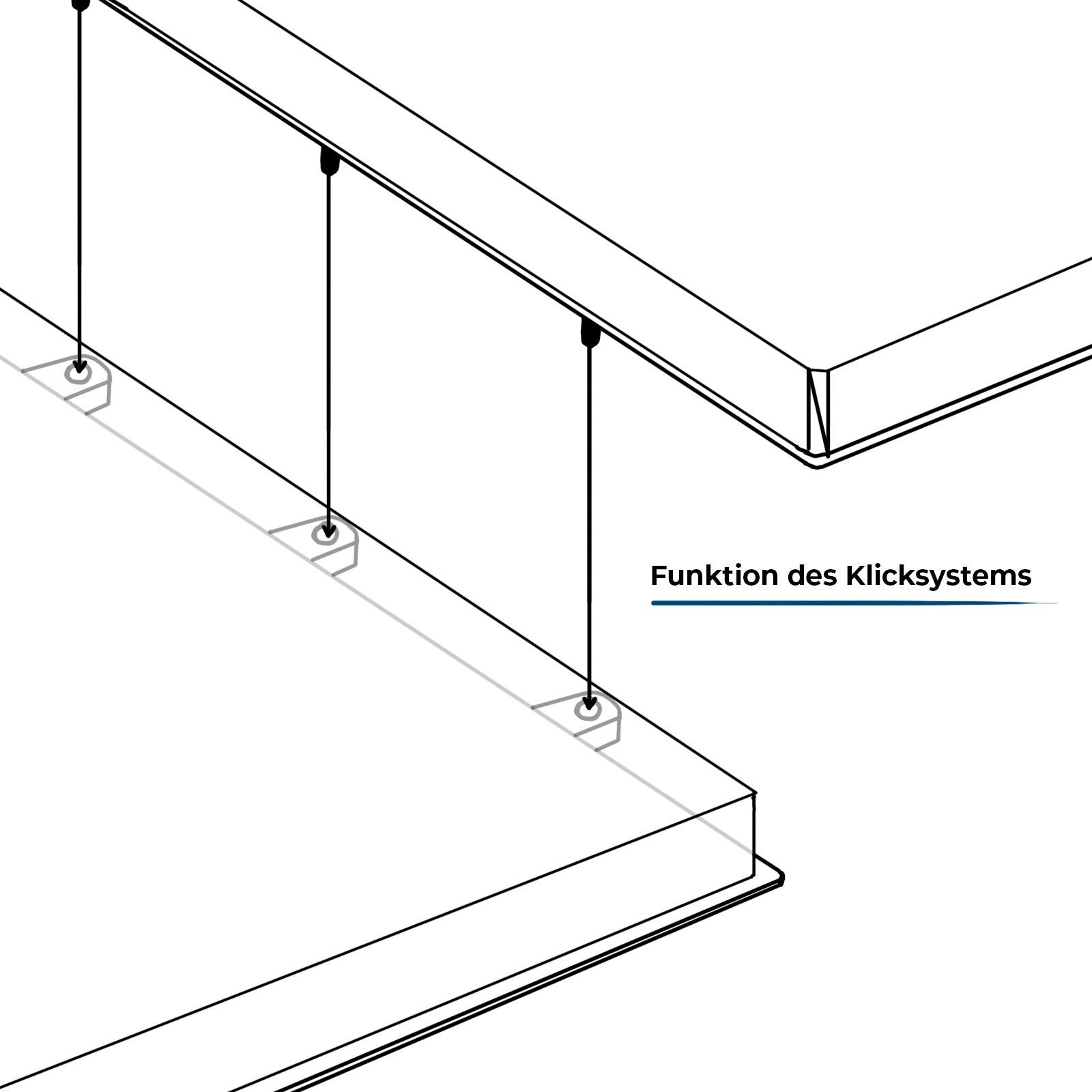 Karat Klickfliesen WPC Royal Dunkelbraun, 30x30 cm, Holzoptik, aus WPC, Stärke 22 mm