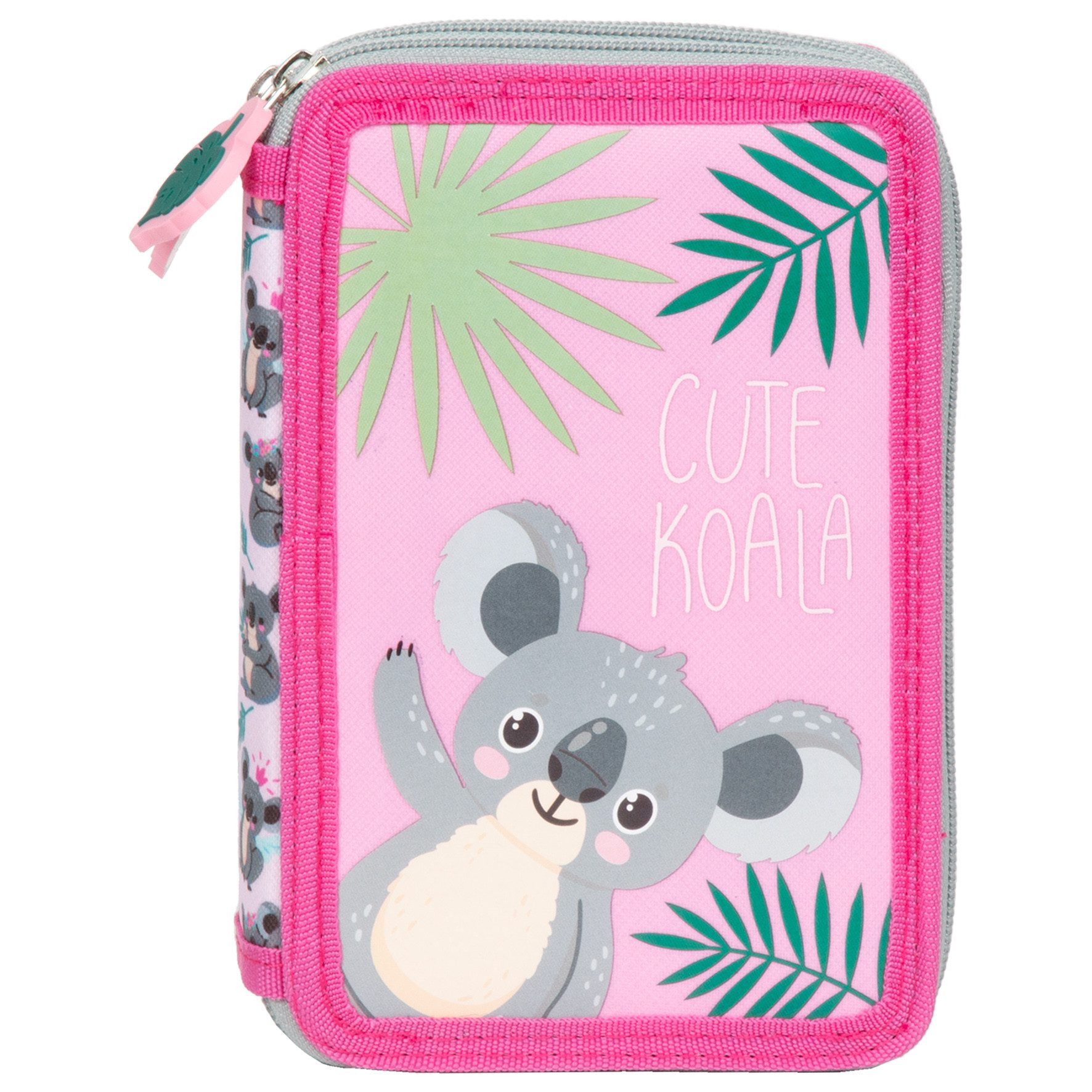 DERFORM Federtasche Koala gefüllt 2 Fach Federmäppchen Stifte Etui Federmappe Koalabär, (25-tlg)
