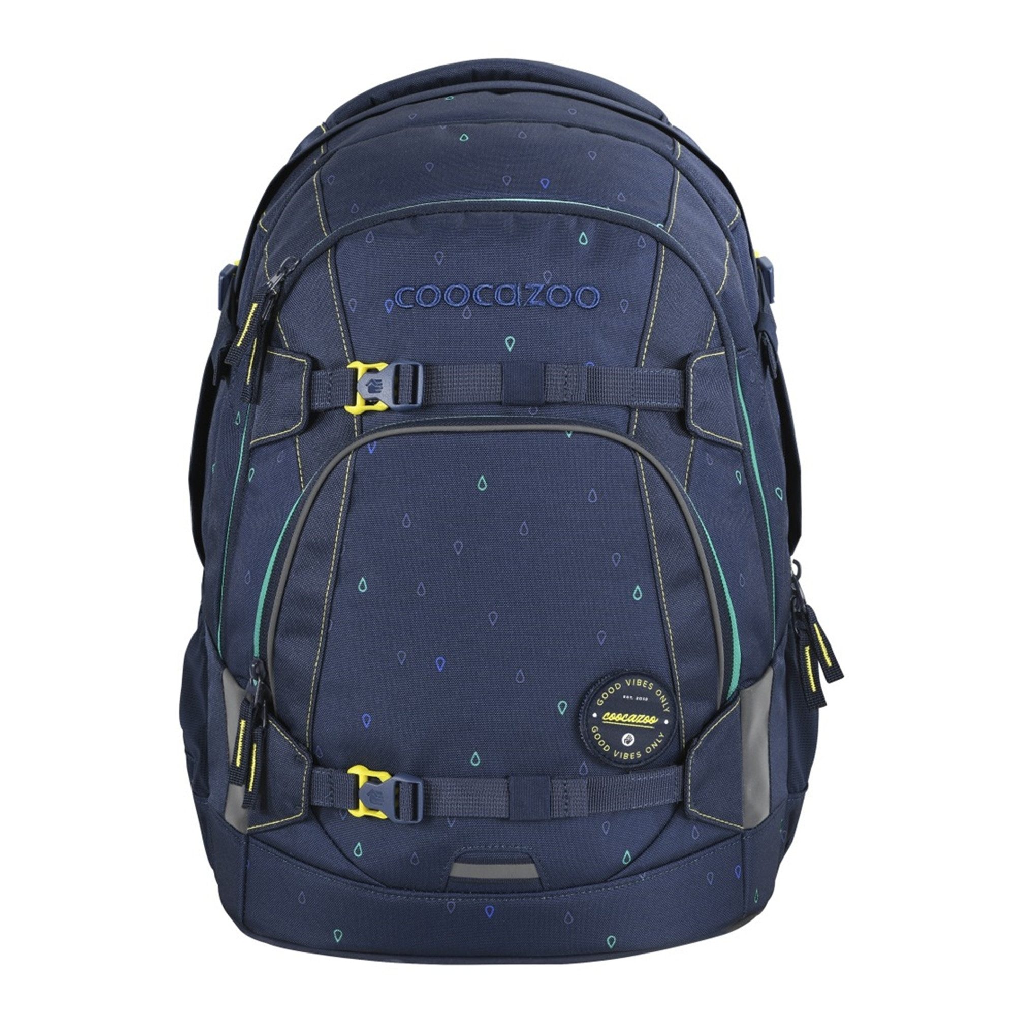 coocazoo Schulranzen Schulrucksack-Set „Happy Raindrops“, 4-teilig (4-tlg)