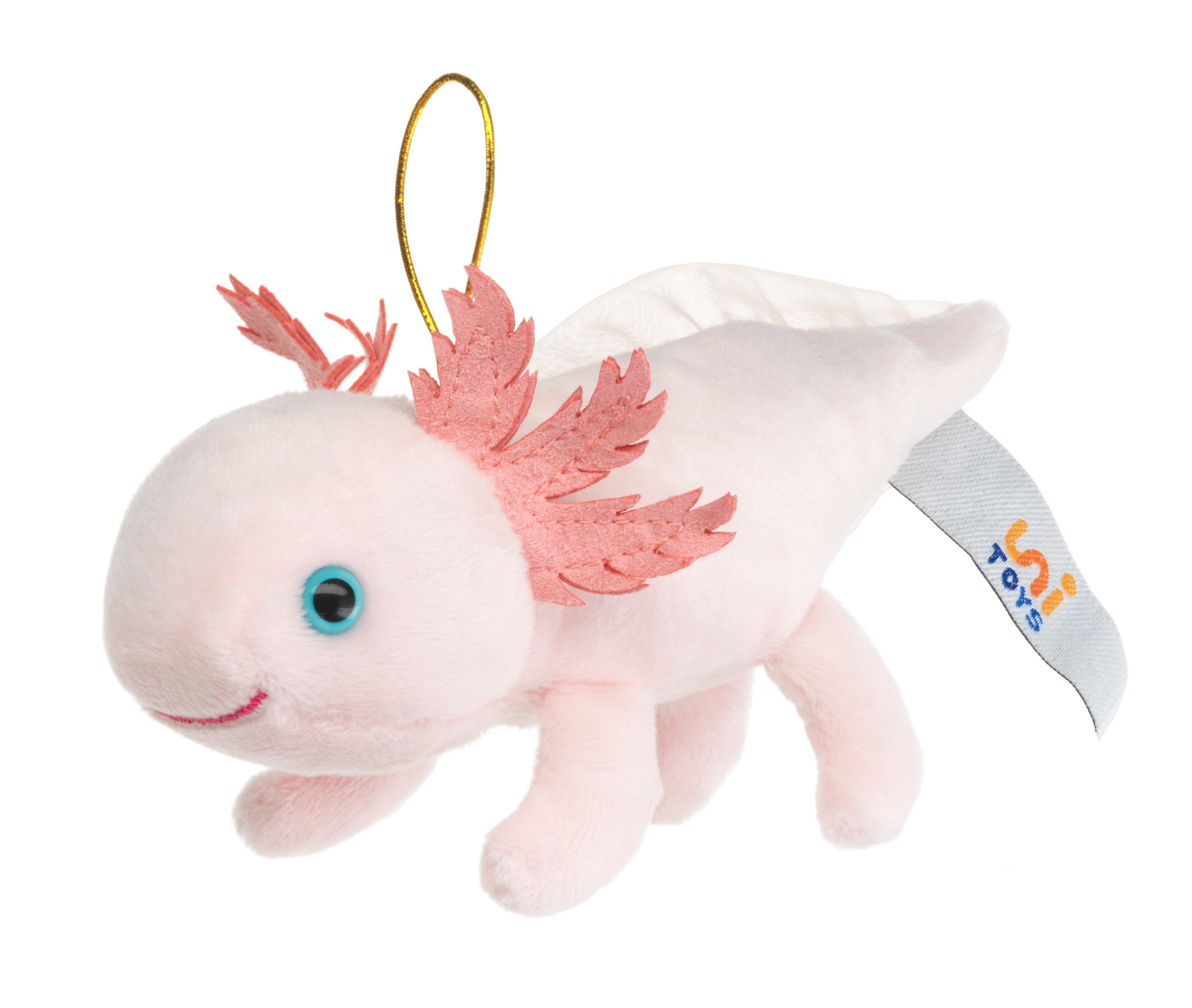 (Länge) Kuscheltier Füllmaterial Axolotl 15 Uni-Toys - 100 - verschiedene Plüschtier, recyceltes Plüsch, zu cm - Modelle %