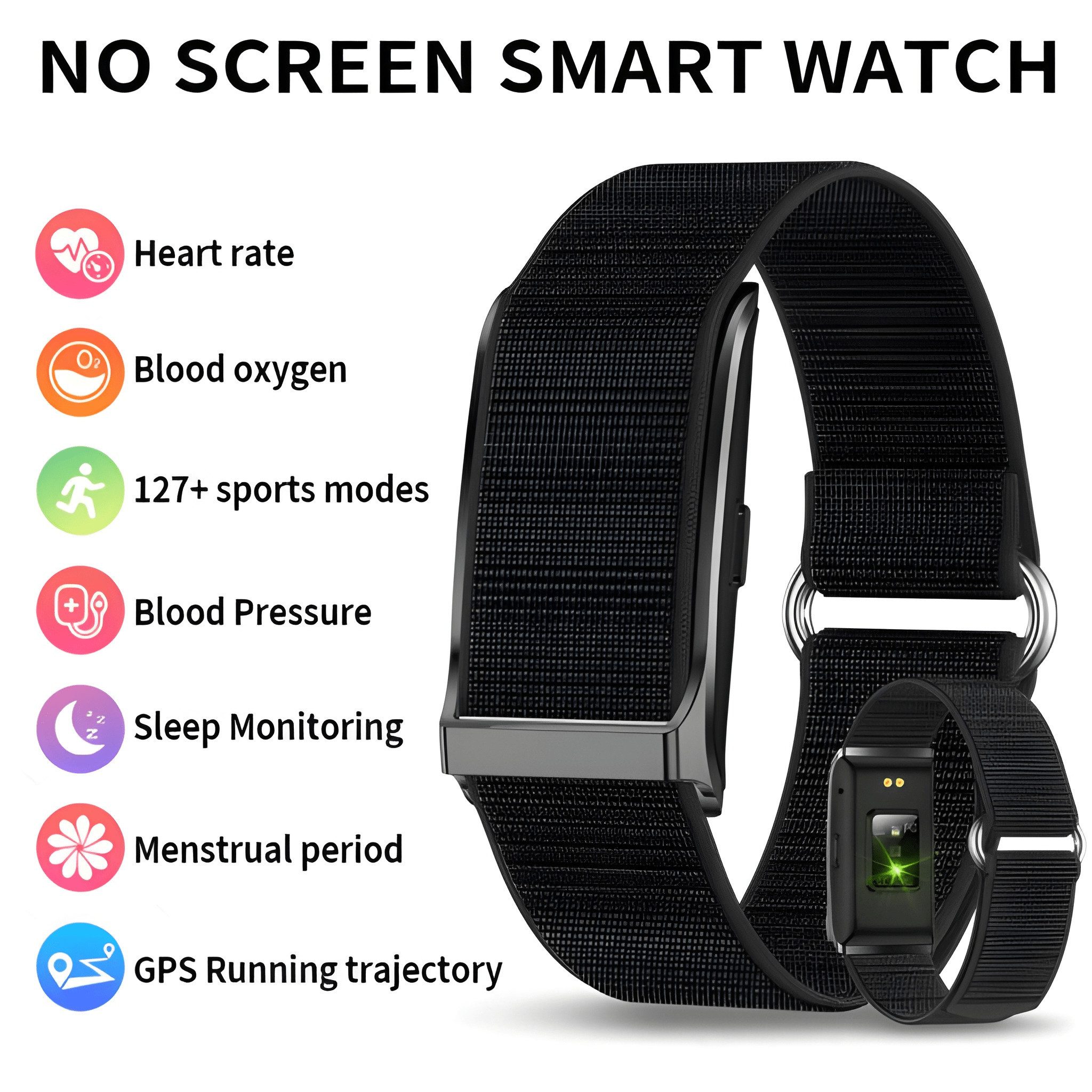 Lige Activity Tracker Fitness Tracker Smart Armband ohne Bildschirm Schrittzähler, 127 Sportmodi, IP44 Wasserschutz, Android und iOS