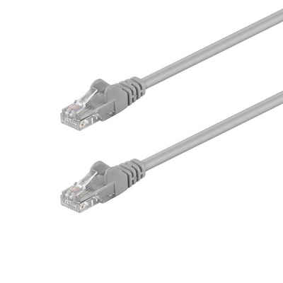 - CONTRAER - »30m CAT5e Netzwerkkabel Patchkabel Ethernet Kabel Netzwerk LAN DSL Kabel grau« LAN-Kabel