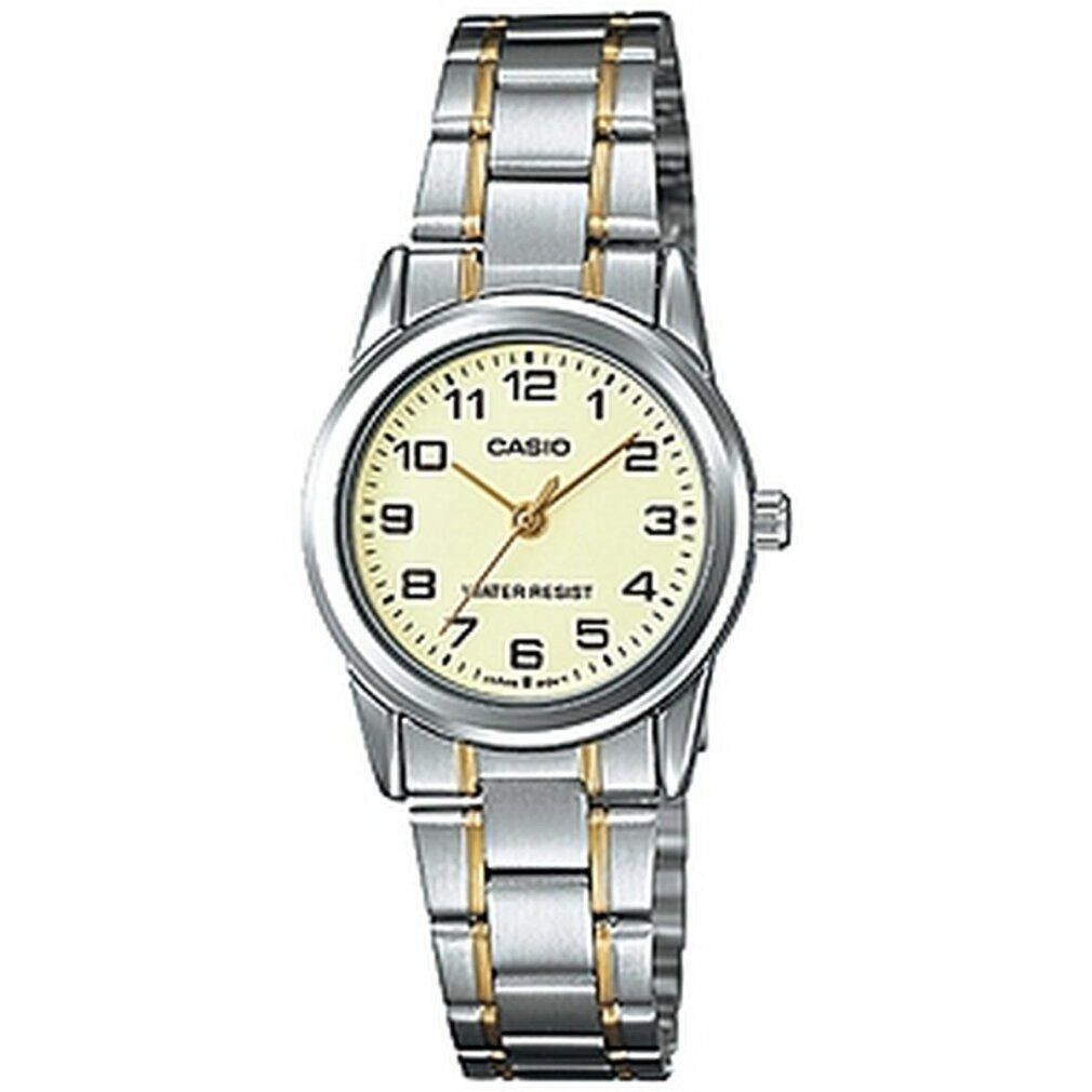 Luxusuhr Damen Analog Quarz Uhr mit Edelstahl Armband LTP-V001SG-9