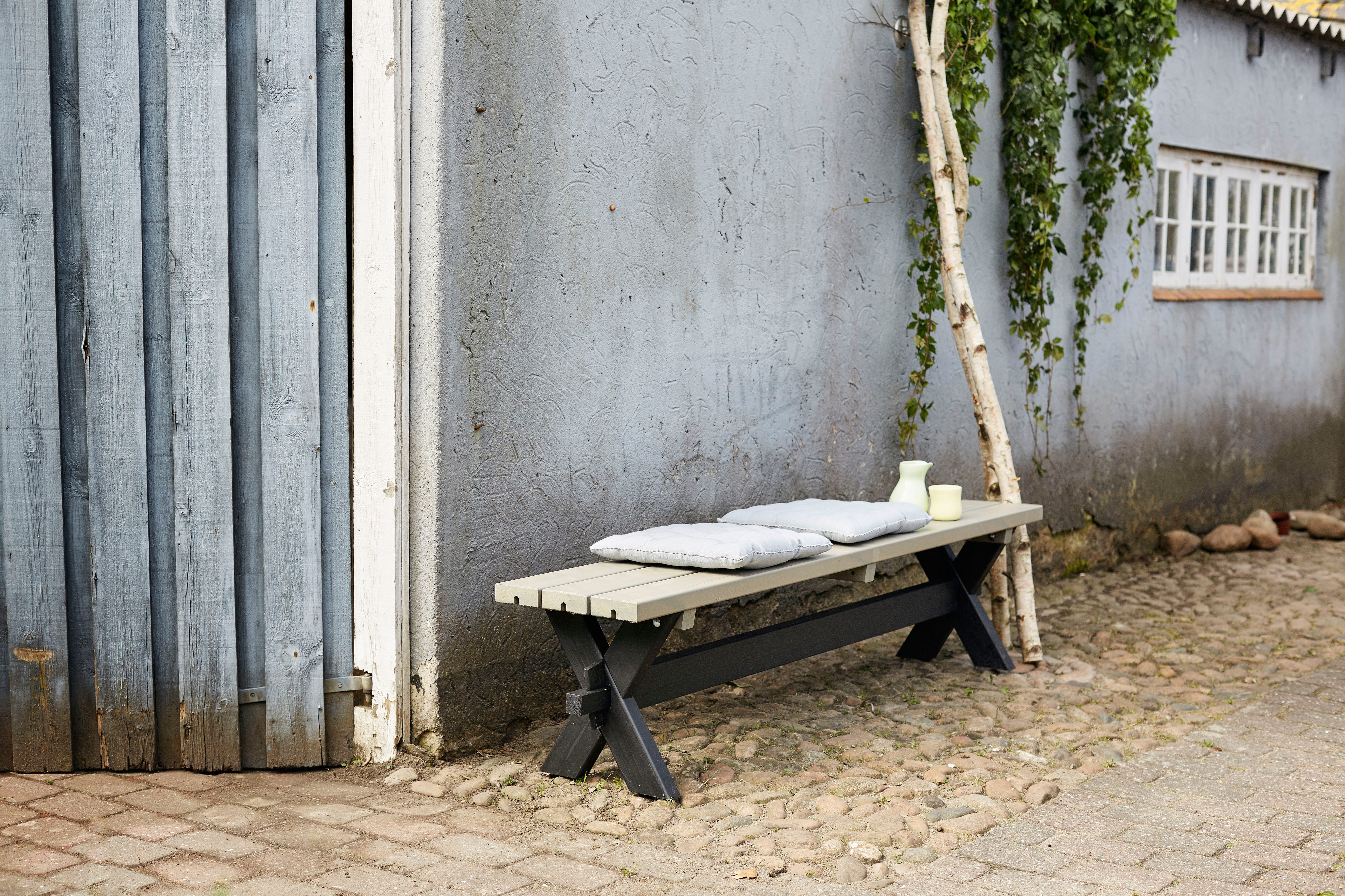 PLUS Sitzbank Nostalgi Plankenbank (1-St), 177x38x44 cm