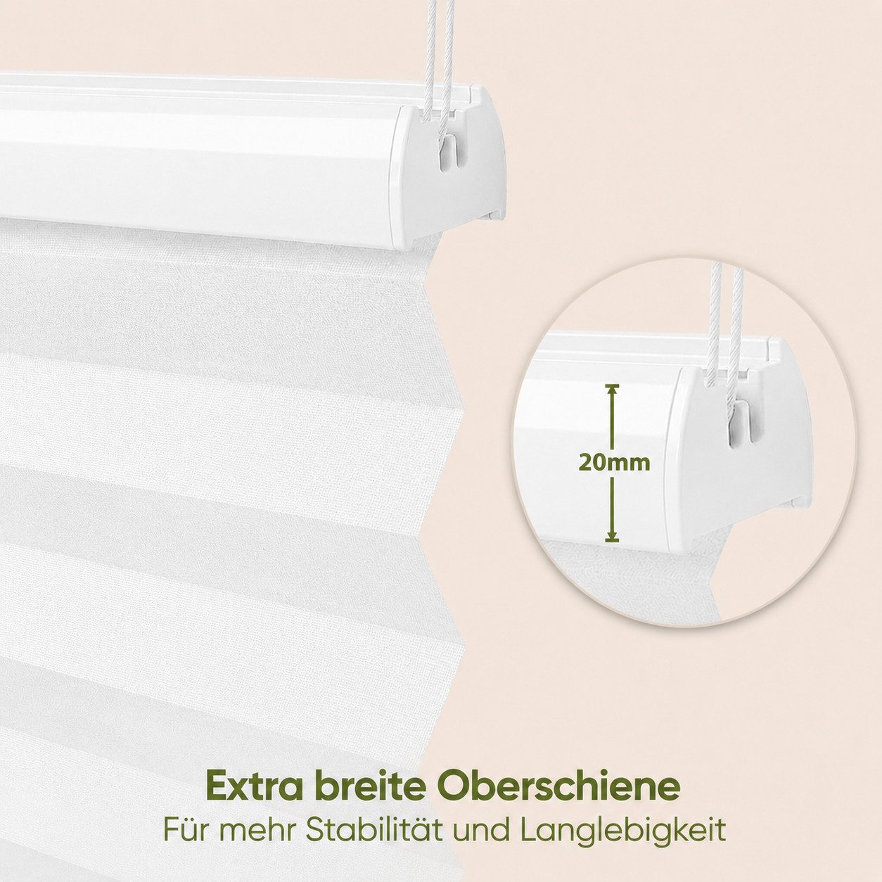 Sekey Plissee NEU Plissee mit 4-fach Spannsystem Klemmfix ohne Bohren für Fenster, blickdicht, Klemmfix, Faltenstore Klemmfix Lichtschutz & Sichtschutz, 4-fach nachspannbar