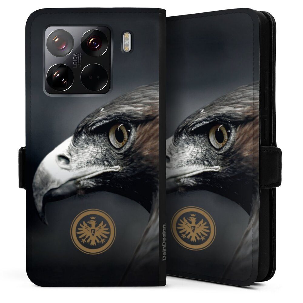 DeinDesign Handyhülle Eintracht Frankfurt Offizielles Lizenzprodukt Adler, Xiaomi 15 5G Hülle Handy Flip Case Wallet Cover Handytasche Leder