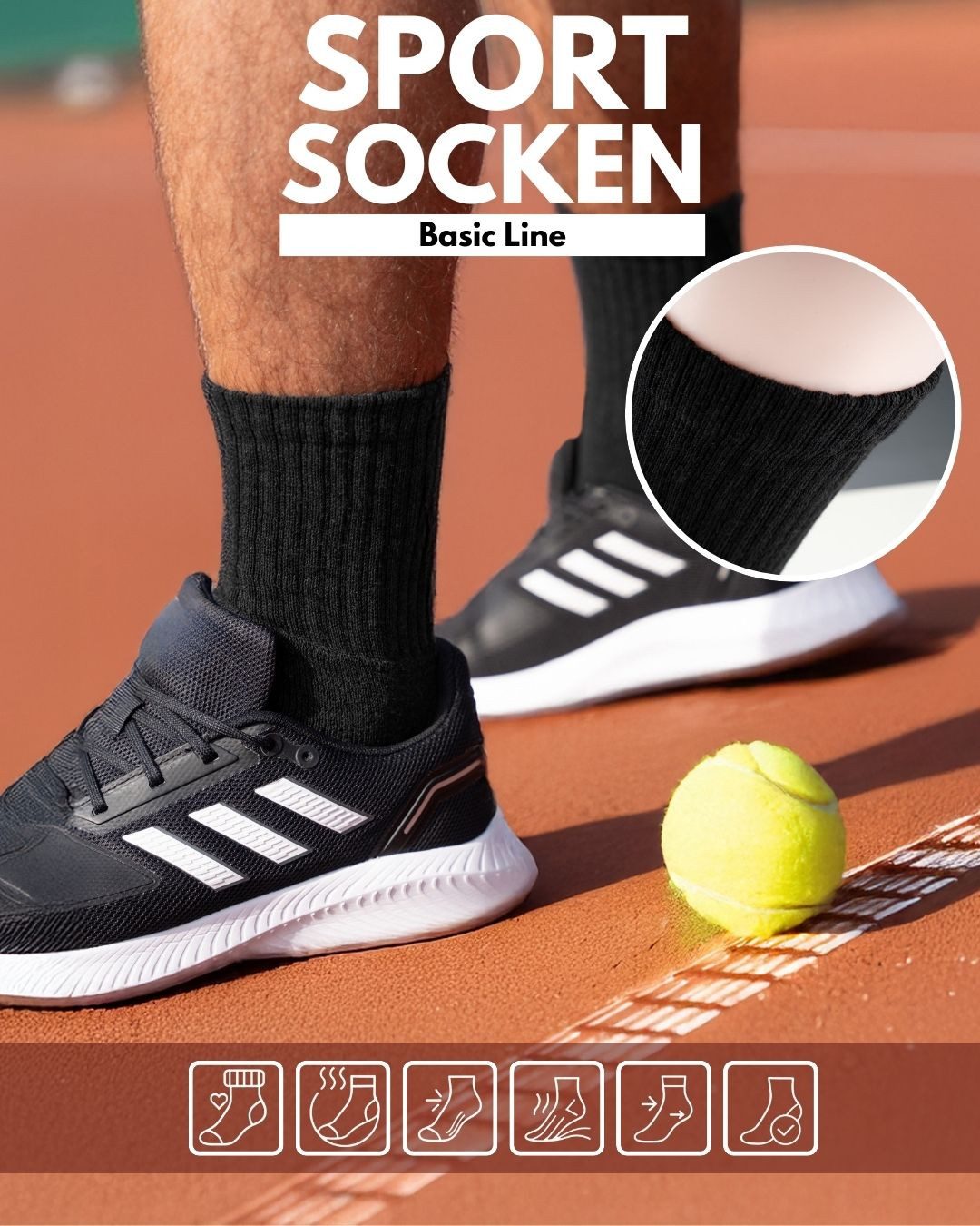 sockenkauf24 Sportsocken 10 Paar Tennissocken Damen günstig online kaufen