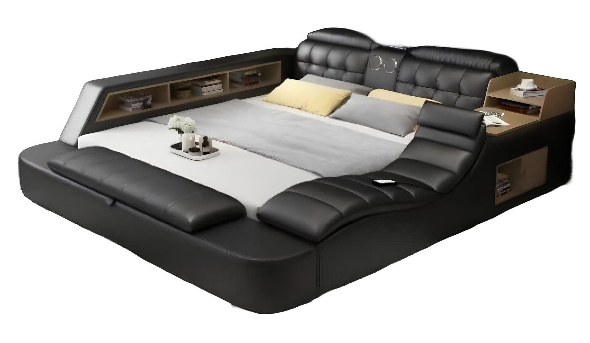 JVmoebel Multimediabett Polsterbett mit multifunktionalem Design für stilvolles Schlafzimmer (1-tlg), Made in Europa