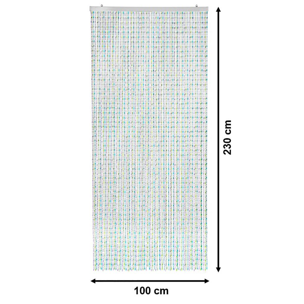 Kobolo Türvorhang Vorhang Insektenschutz RAINBOW 100x230 cm Kunststoff bunt, Türgardine (1 St), Ösen, 80 Stränge – Bild 4 von 5