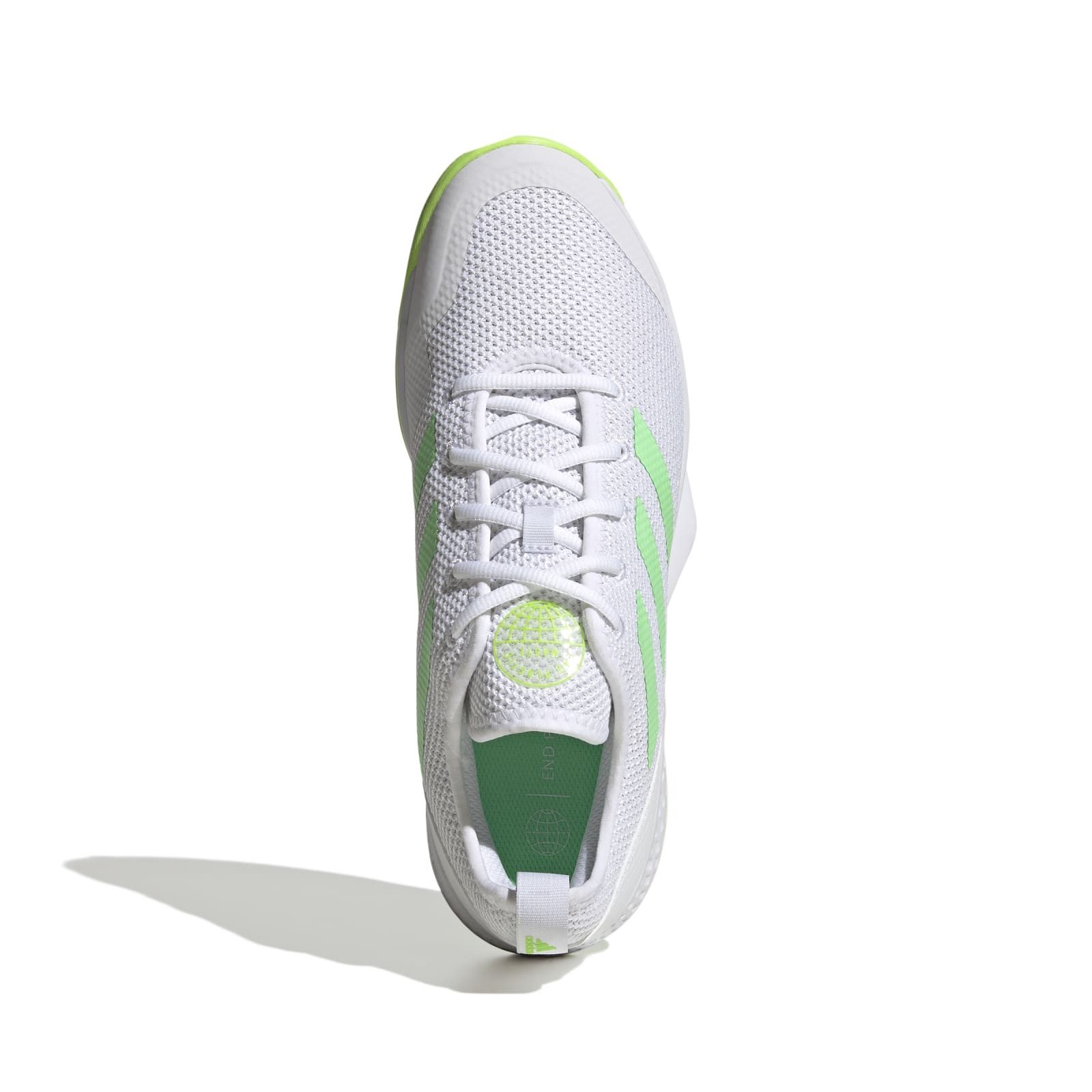 adidas Performance CourtFlash Allcourt weiss/limegrün Herren Tennisschuh – Bild 4 von 5