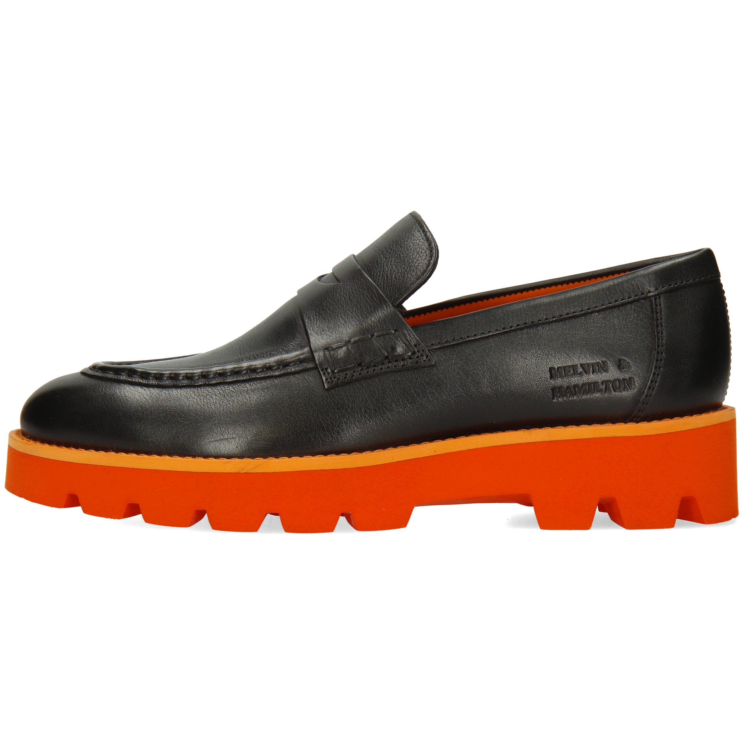 Loafer 6 Melvin Jade Lining Orange Black Flex & Hamilton