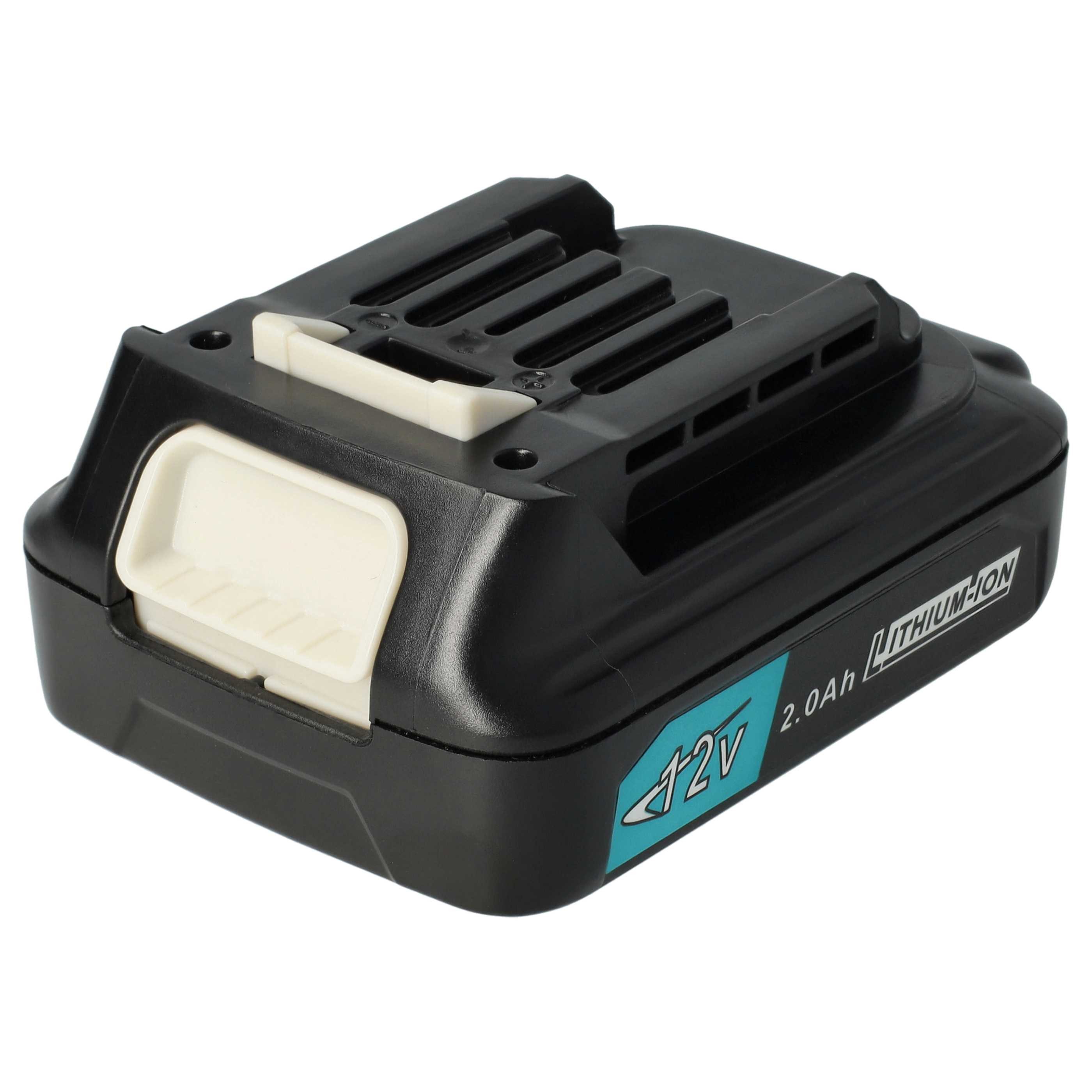 vhbw Akku Ersatz für Makita BL1015B-2, BL1021B, BL1016, BL1020, BL1020B-2, Akku Akku Li-Ion 2000 mAh (12 V, 2 St), Leistungsfähige Austausch-Akkus für Werkzeug Powertools wie
