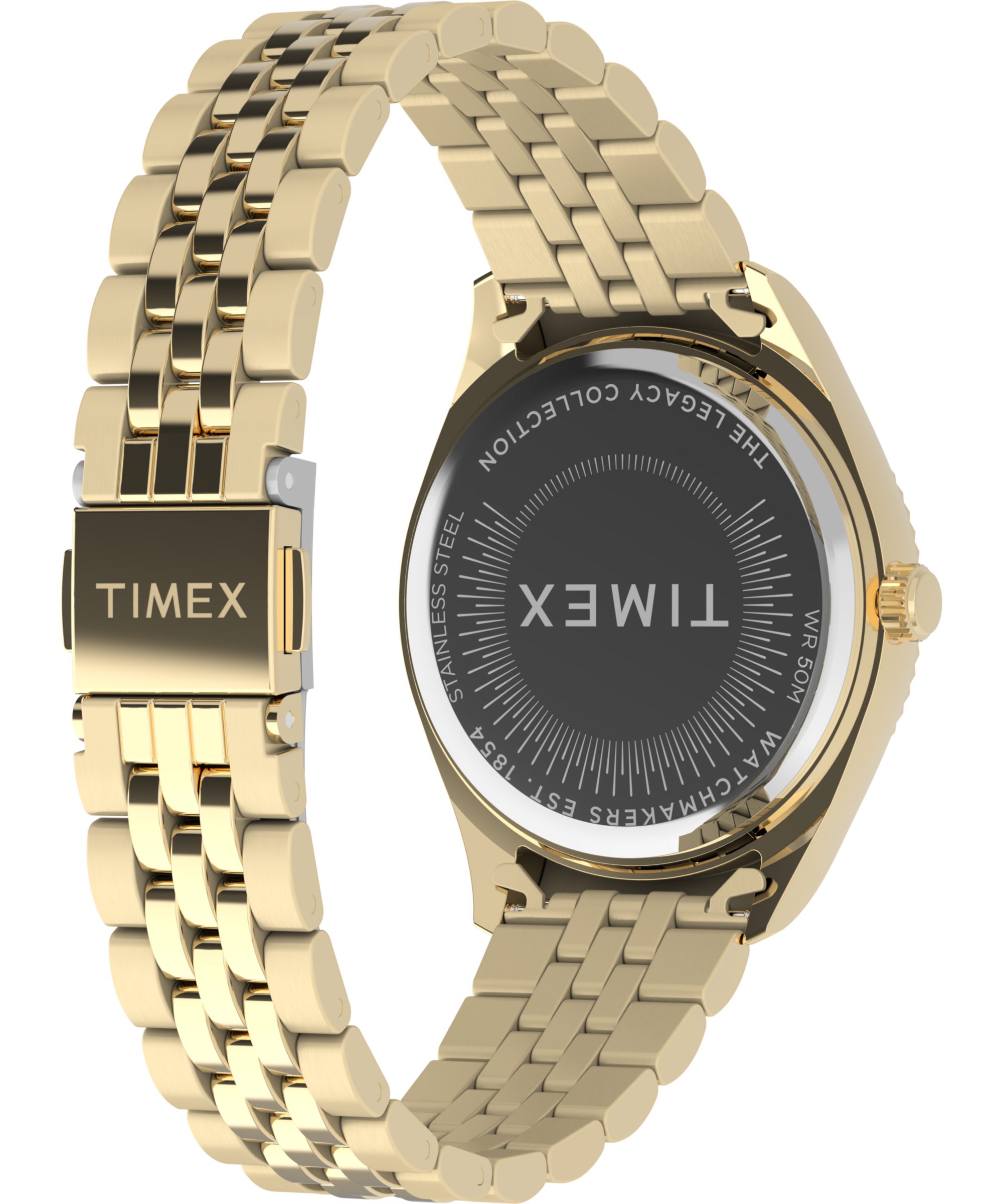 Timex Quarzuhr LEGACY TW2Y20300AJ, Armbanduhr, Damenuhr, Edelstahlarmband, Leuchtzeiger